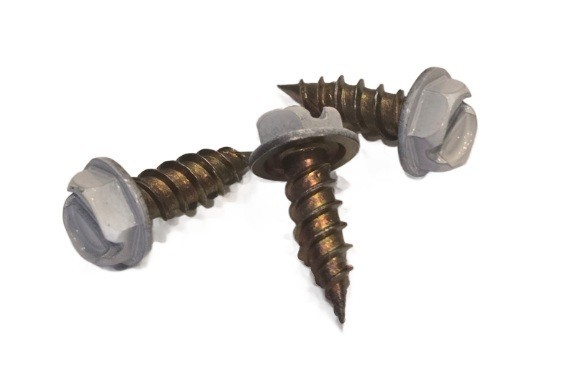 12,000 WHITE #8 x 1/2″ Rain Gutter Self Tapping Zip Screws Sheet Metal Hex Head