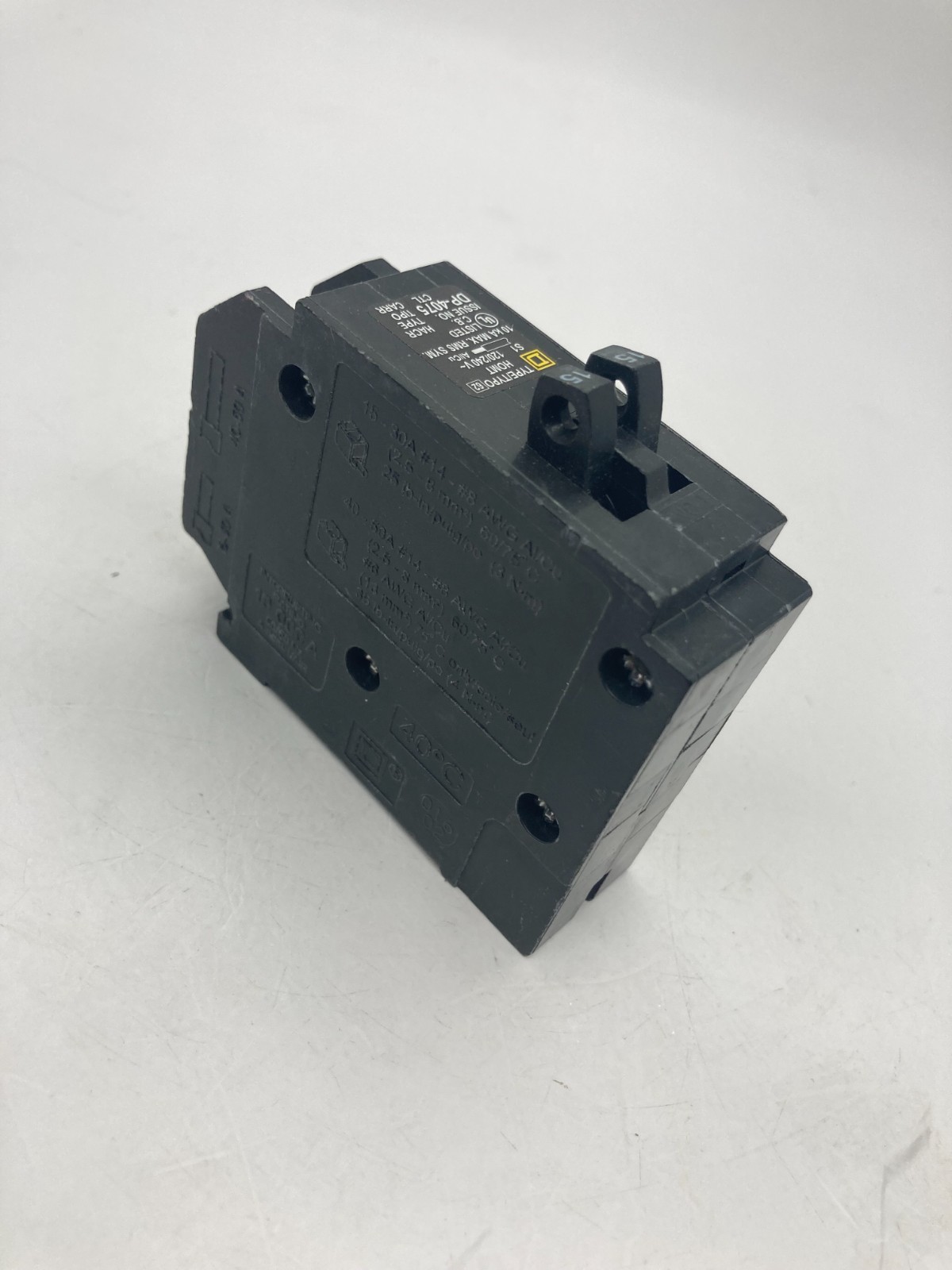 Homeline HOMT1515 1 Pole Two 15 Amp 120V AC Twin HOMT Plug In Tandem Breaker NOS