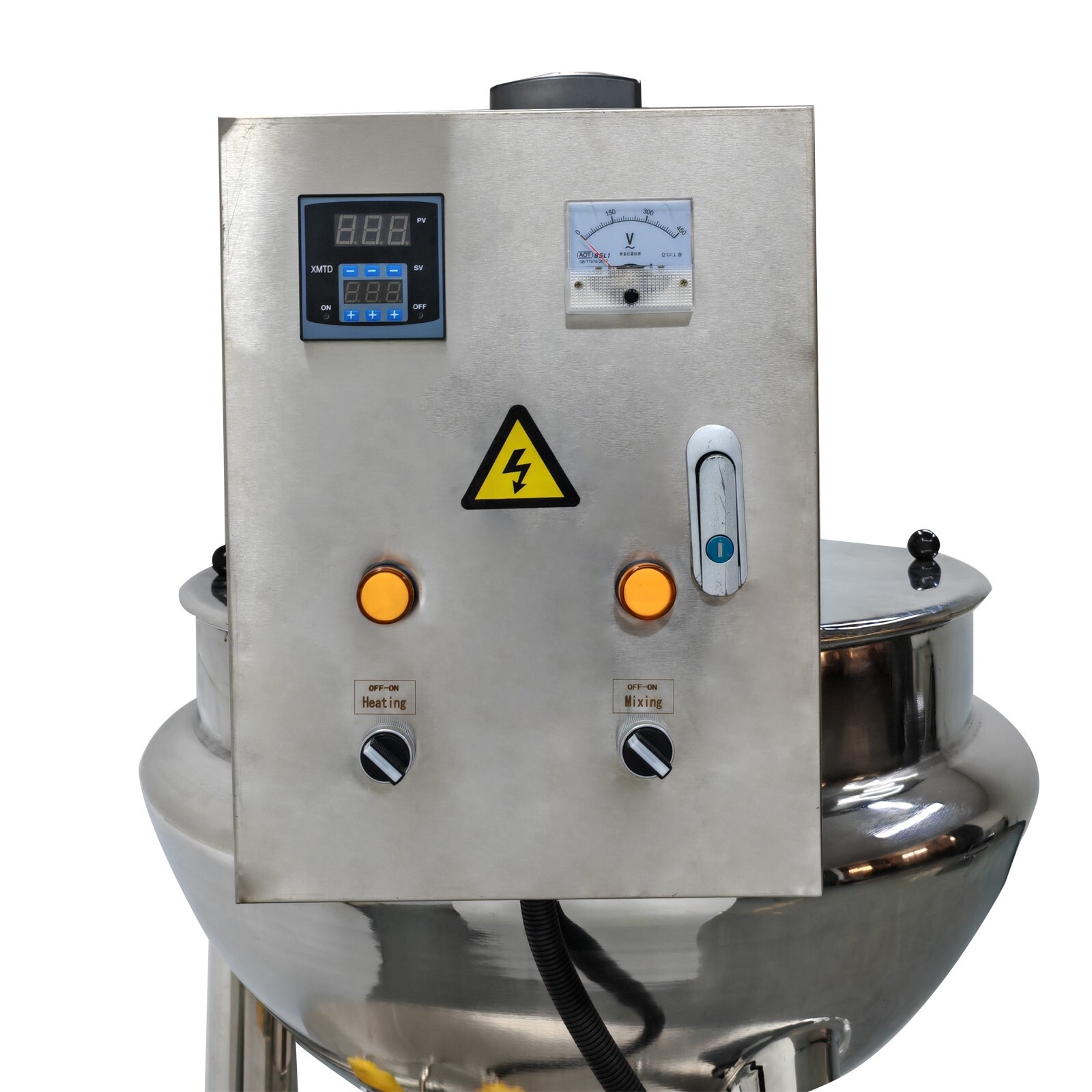 220V Jacketed Kettel Commercial Sandwich Pot Scraper100L 26.5Gal 27.6*18.1in Pot