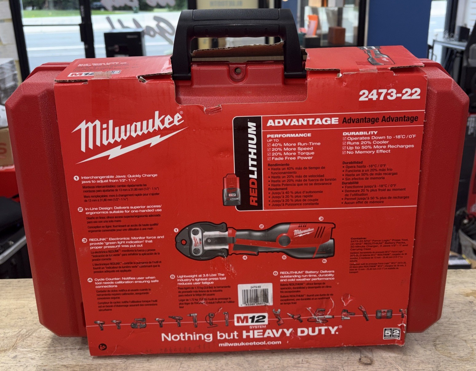 Milwaukee 2473-22 M12 12V Lithium-Ion Force Logic Cordless Tool Kit