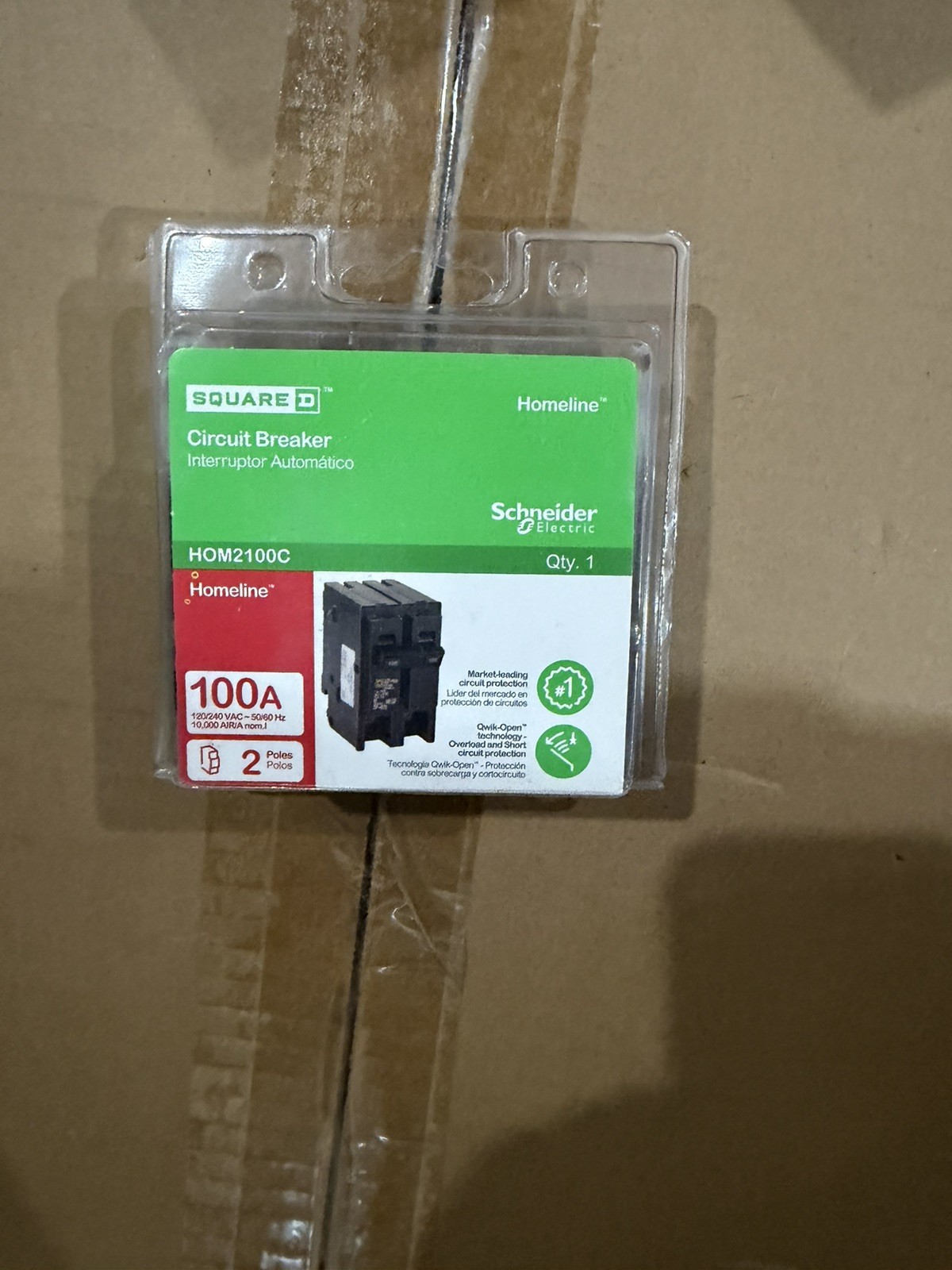 Square D HOM2100C 100A Circuit Breaker