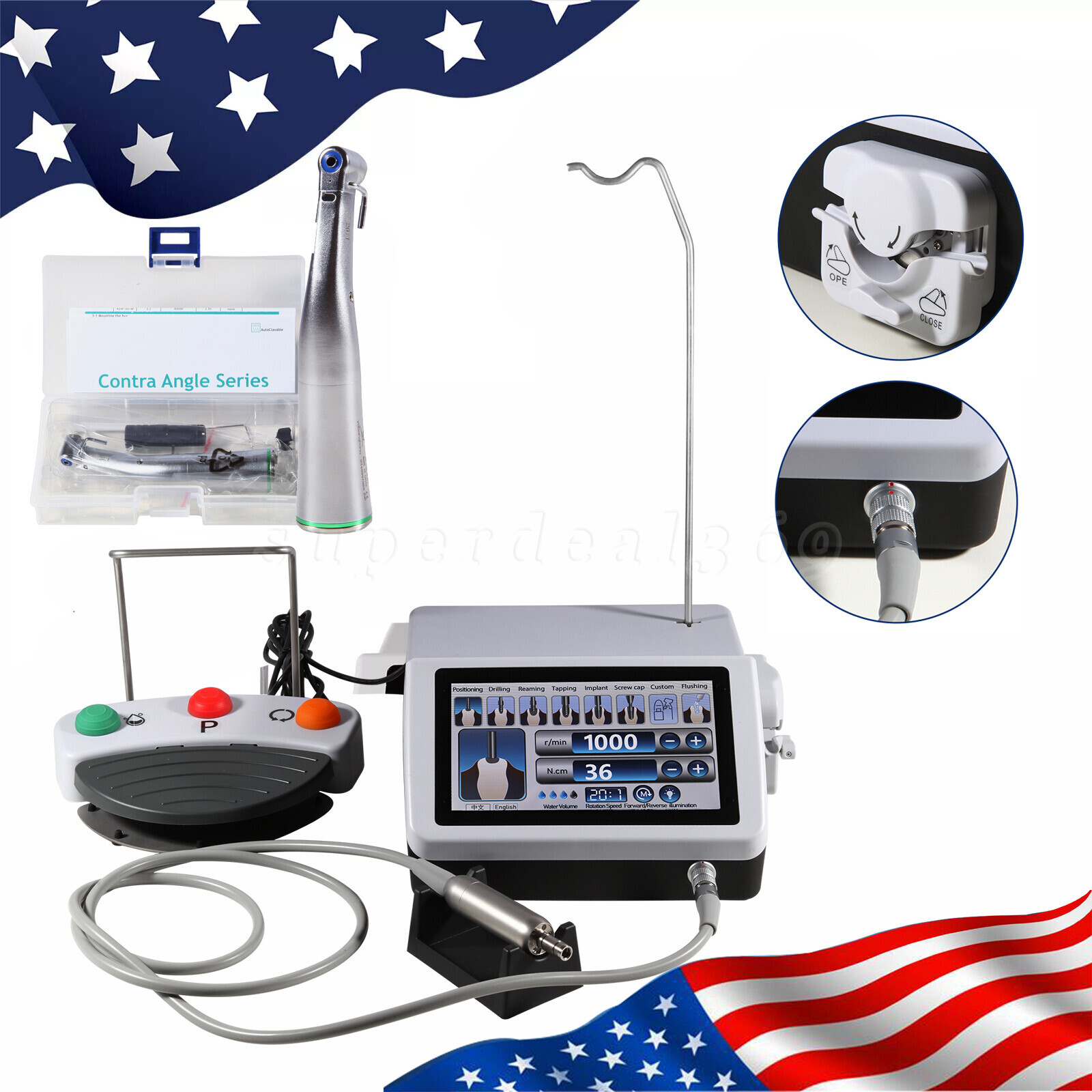 Dental Implant System Surgical Brushless Motor NSK Style &/ 20:1 Handpiece DL