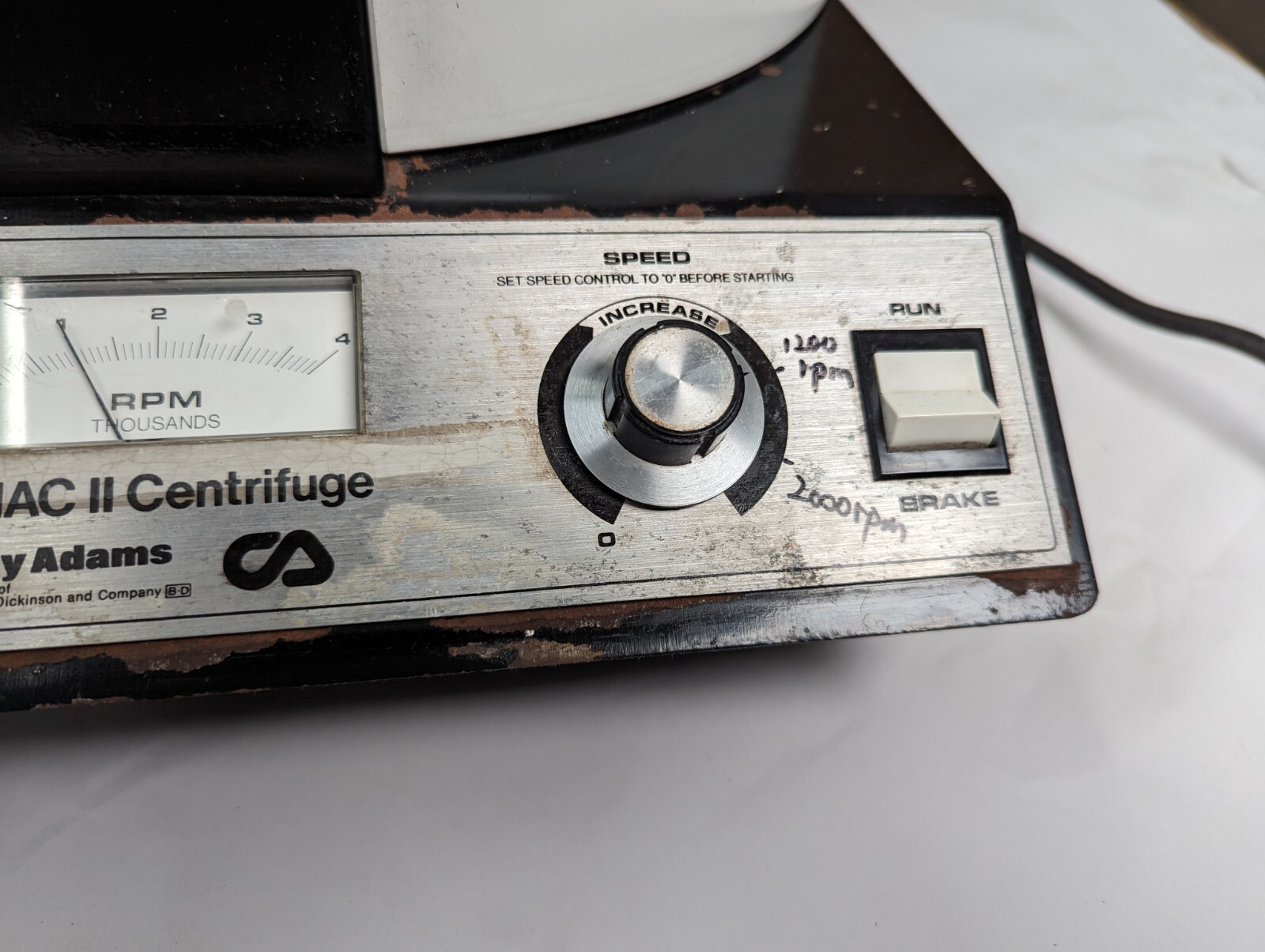 Becton Dickinson Clay Adams Dynac II Centrifuge W/ Rotors 120v – TESTED WORKING