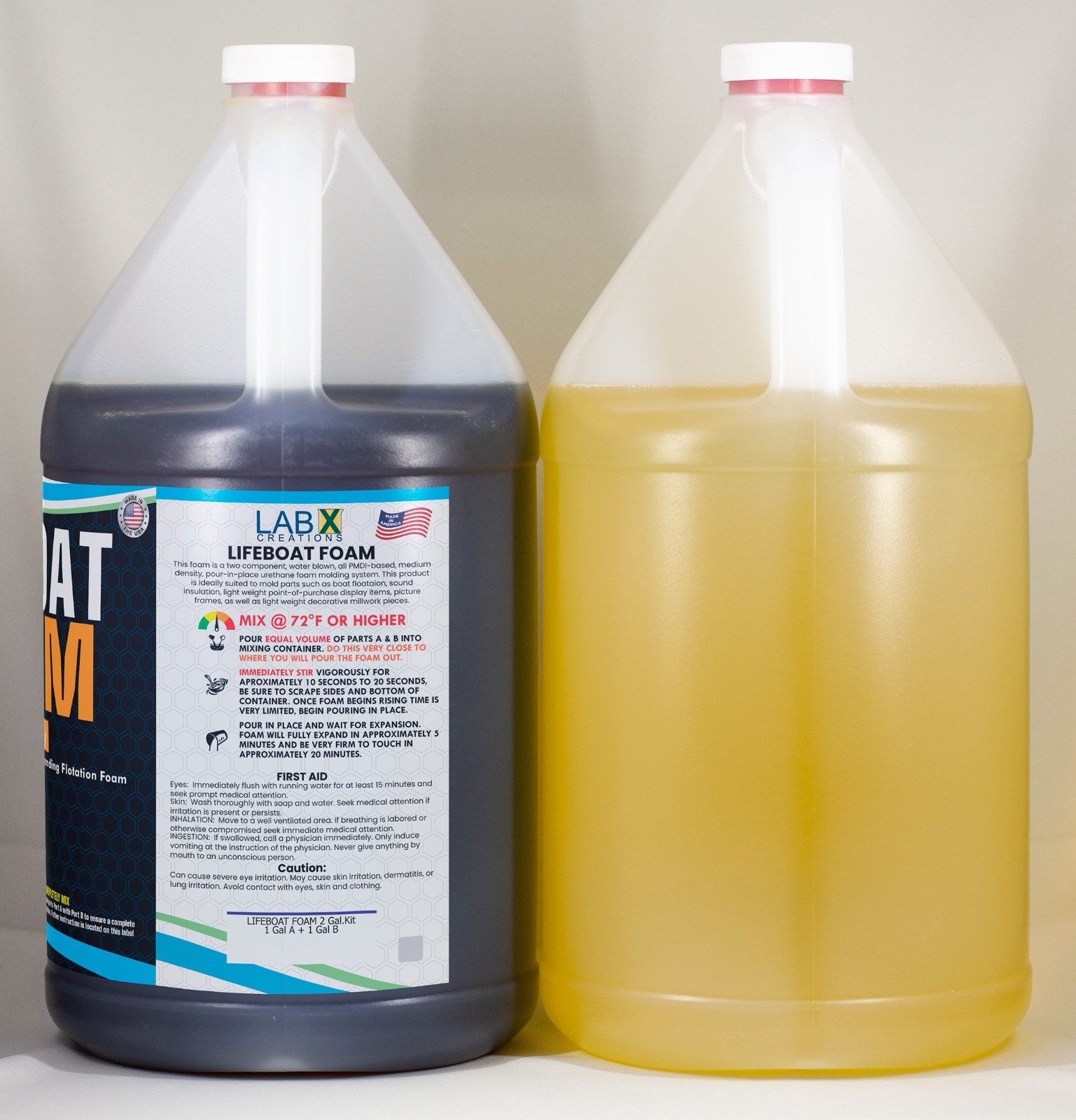 4 Gal 2-Part Pour Foam 2Lb Density kit Closed Cell Liquid Expanding Polyurethane
