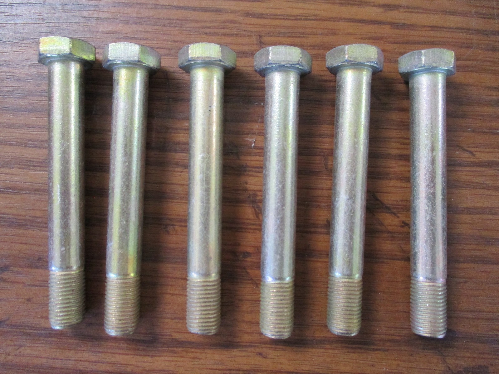 AN6-26A Hex Bolt 3/8-24 x 2-13/16″ Plated Steel – Lot of 6