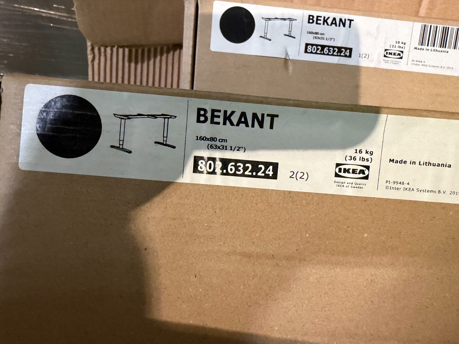 IKEA BEKANT POWER Motorized Underframe for Desk 802.632.24 –NEW – NO TABLE TOP