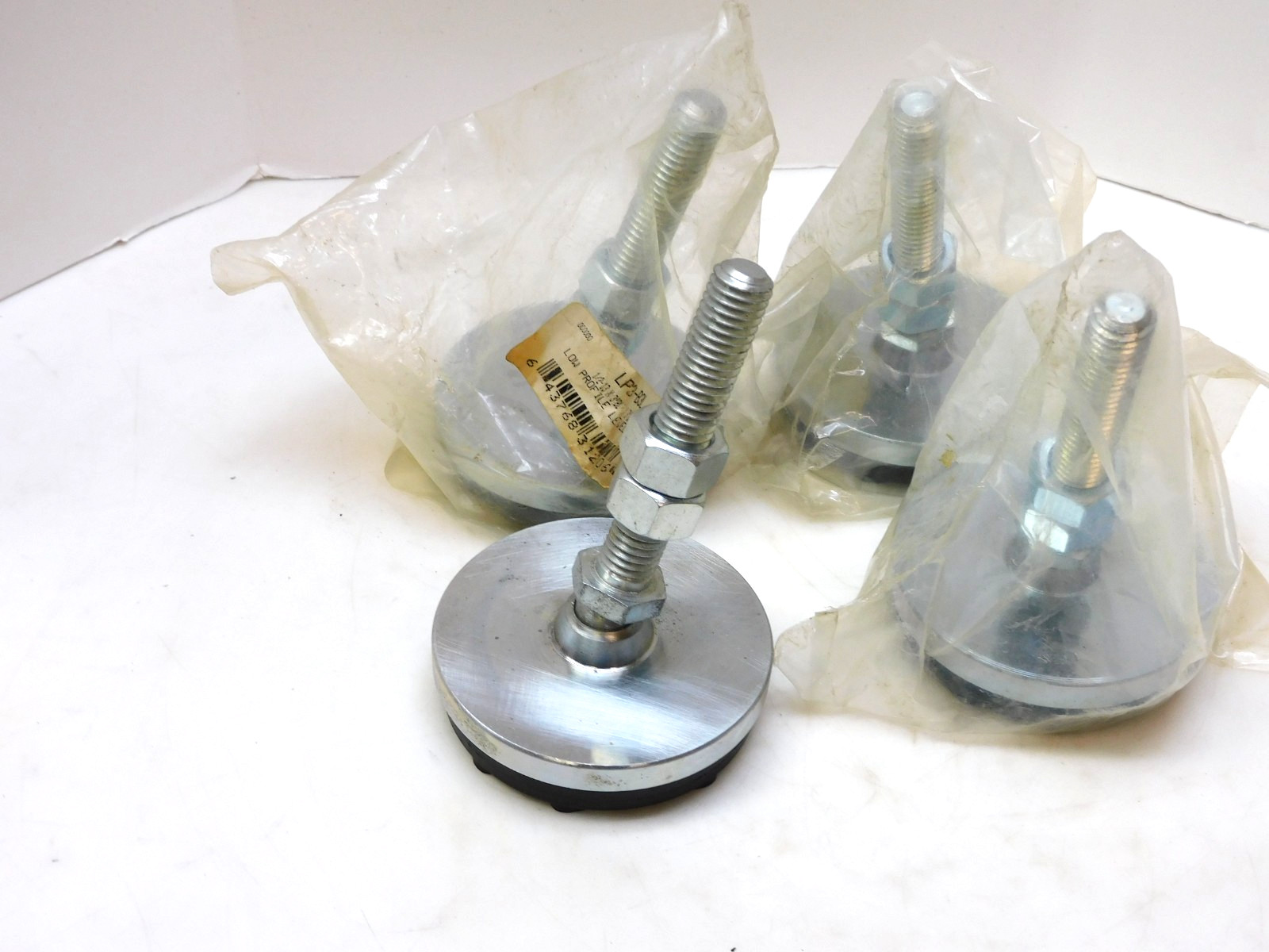 No Name LP3-B3L Swivel Adjustable Leveling Non Slip Foot Leg 1/2-13 RH Thr 4Pc