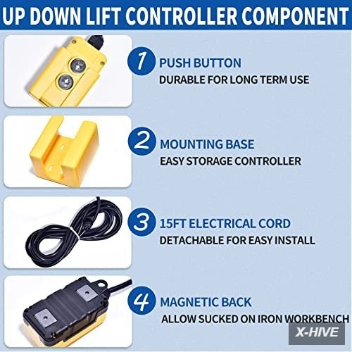 3 Wire Dump Trailer Remote Control Switch 12V for Single Acting Hydrauli