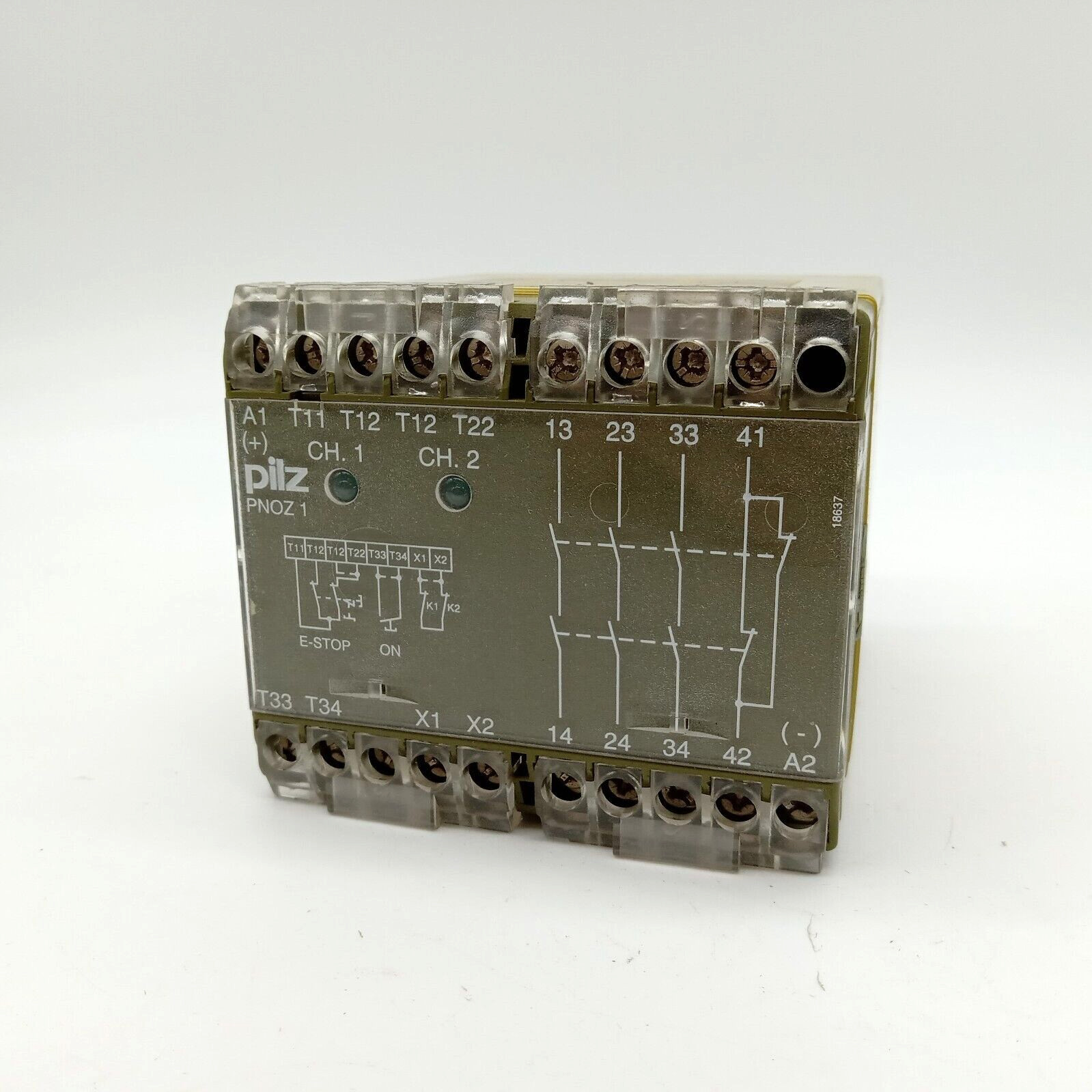 PILZ 475695 PNOZ 1 24VDC 3S 1O Safety Relay