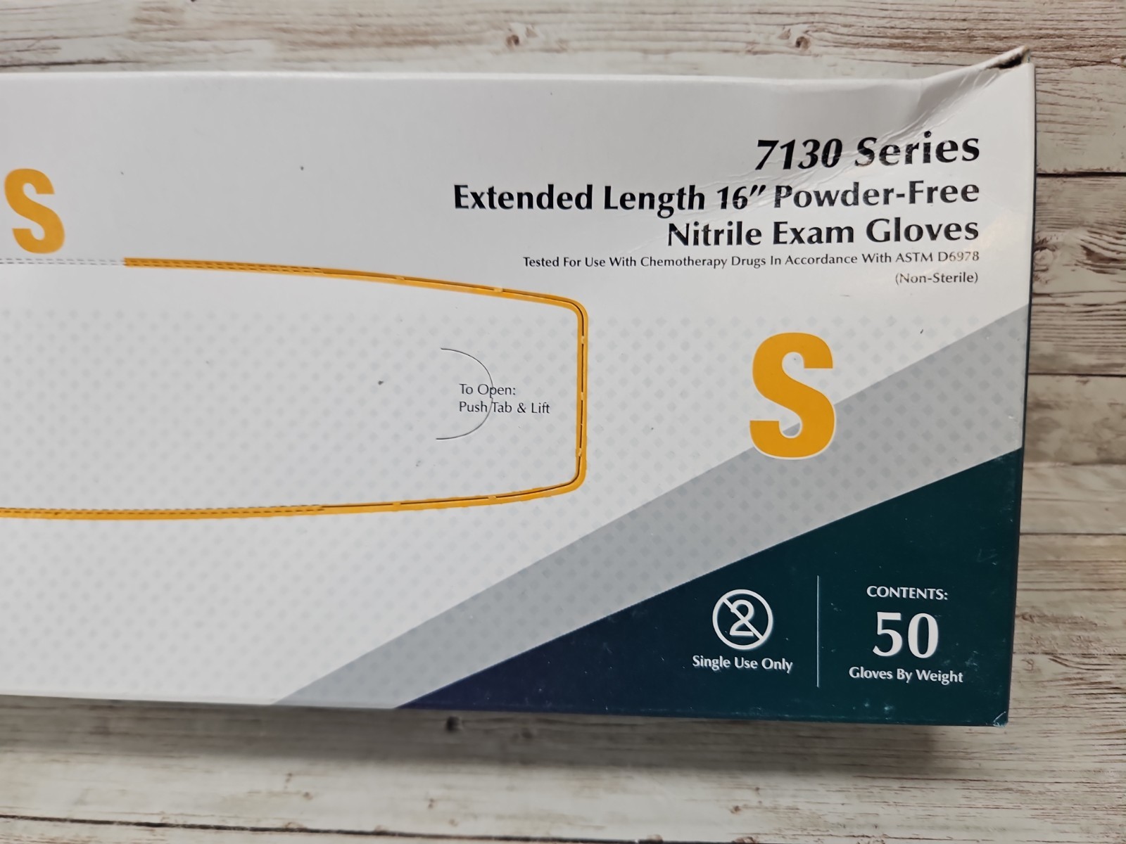 TRONEX 16″ Cuff Nitrile Exam Gloves DARK BLUE *1 DENTED BOX* Size: SMALL 50/Box