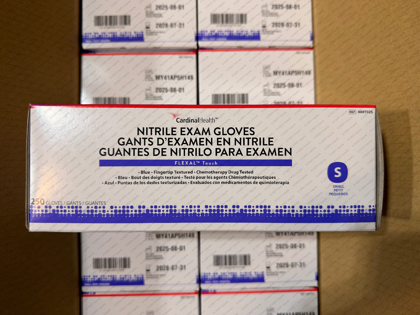 2500 SMALL HALYARD NITRILE STERLING SG EXZAM GLOVES (1xCASE) powder & latex free