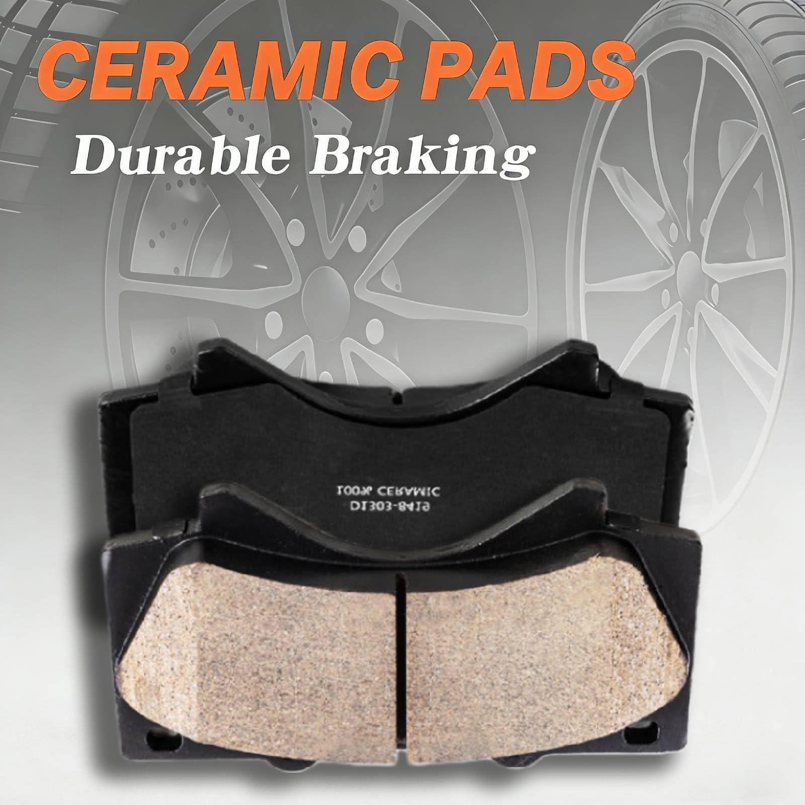 13.89 Front Brake Rotors Ceramic Pads for Tundra Sequoia Land Cruiser LX570