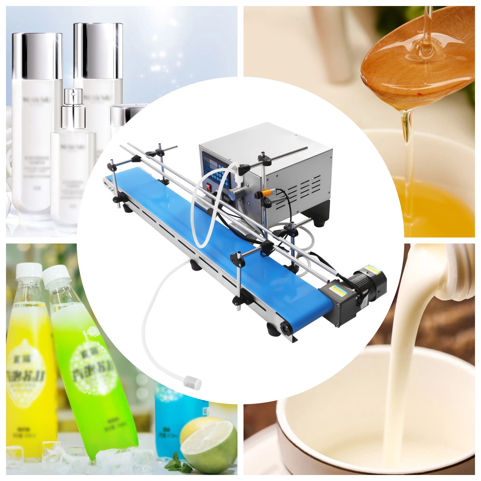 Single Head Automatic Liquid Bottle Tube Filling Machine Digital Control Filler