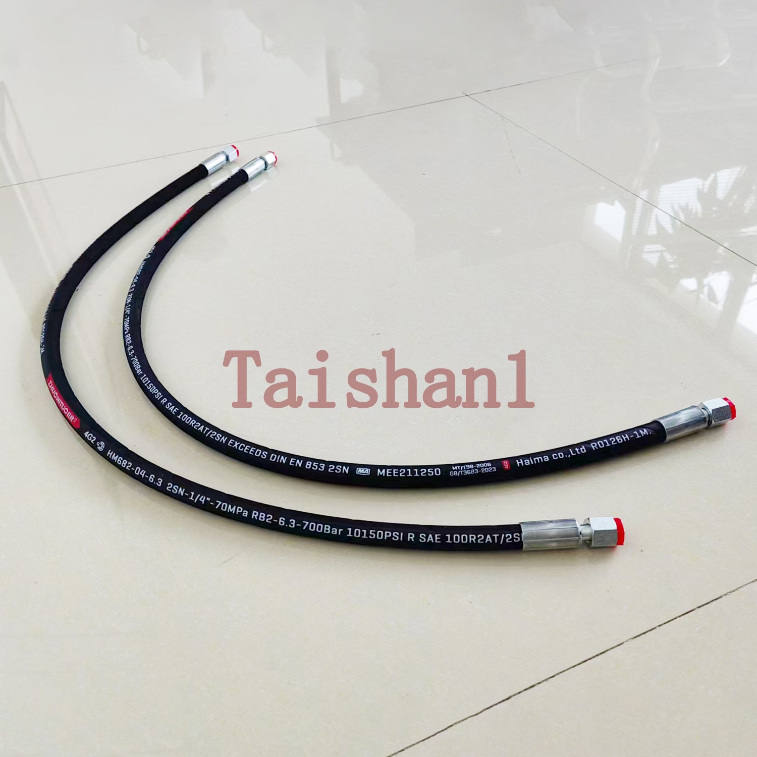 AGT Miva China Mini Excavator M14x1.5x 36″ Hydraulic Hose Both Ends Straight 2P