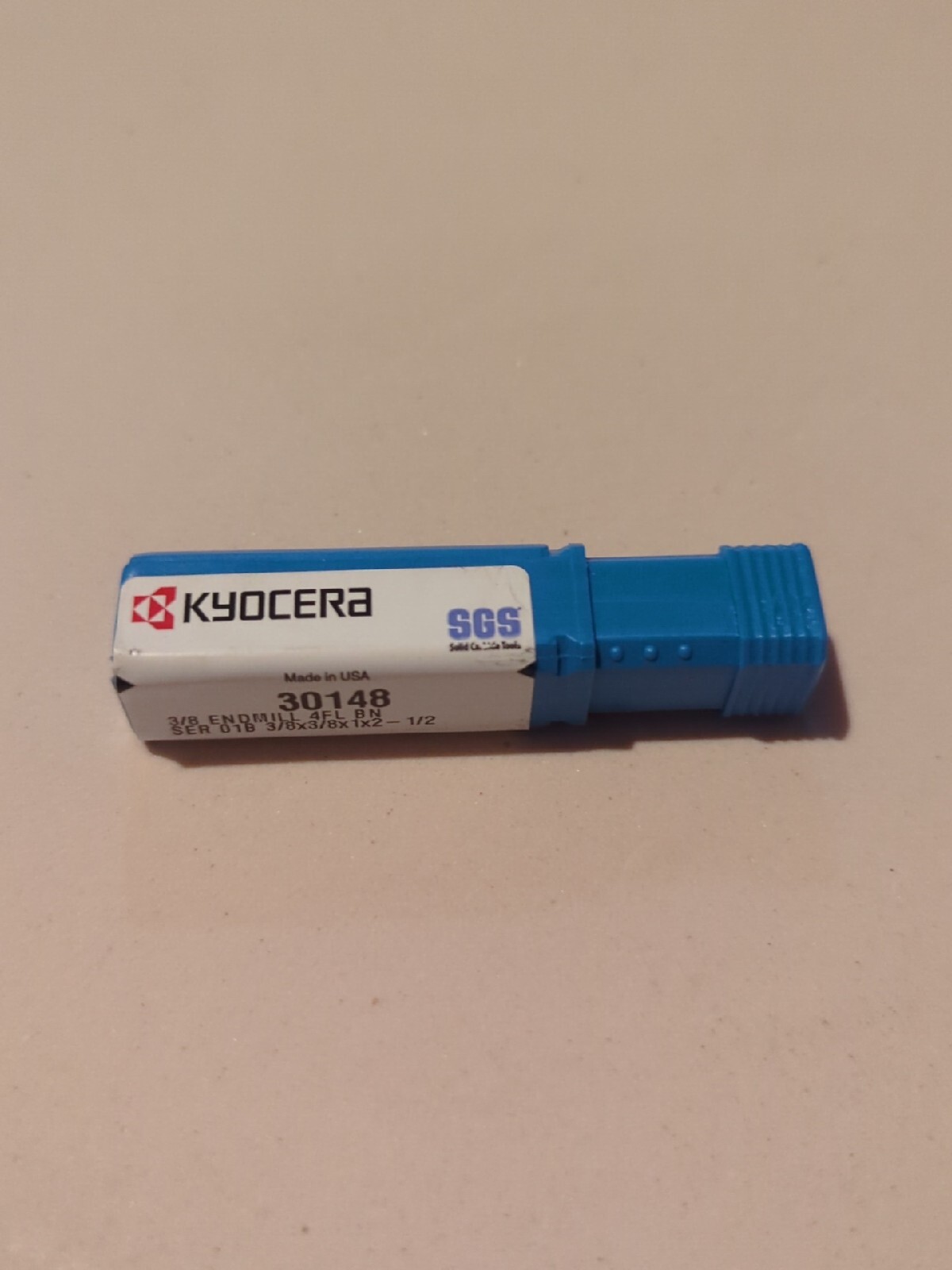 Kyocera 3/8″ endmill 4 Fl BN SER 01B 3/8×3/8x1x2-1/2, 30148