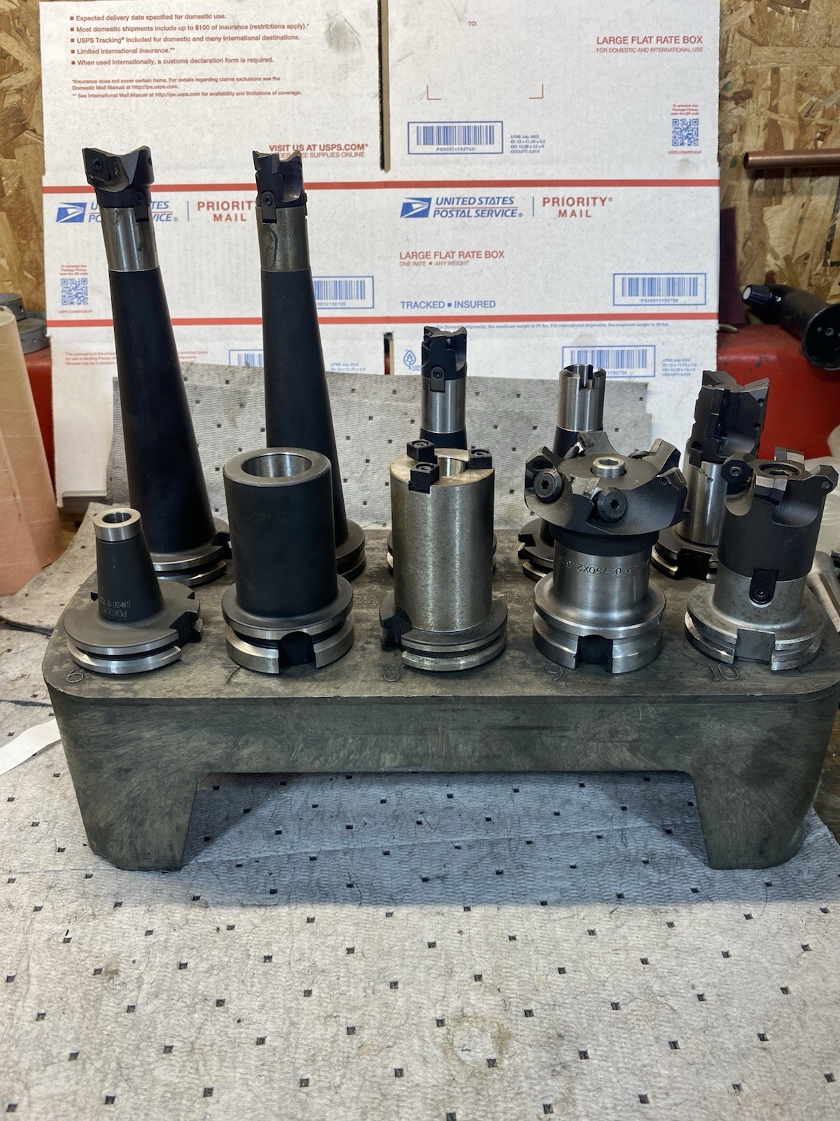 BT 40 Face Mill Holders Lot Of 10
