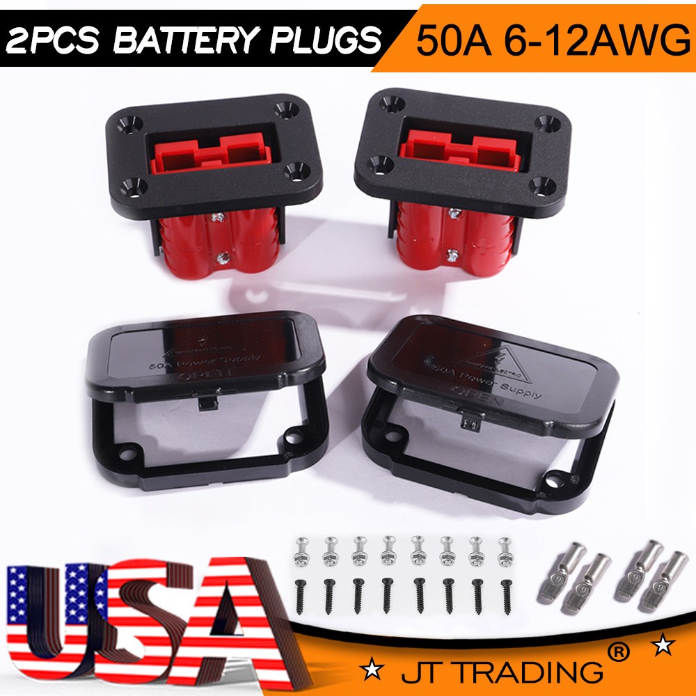 175A/50A Battery Quick Connect Wire Harness Plug Disconnect Winch Connector Kit