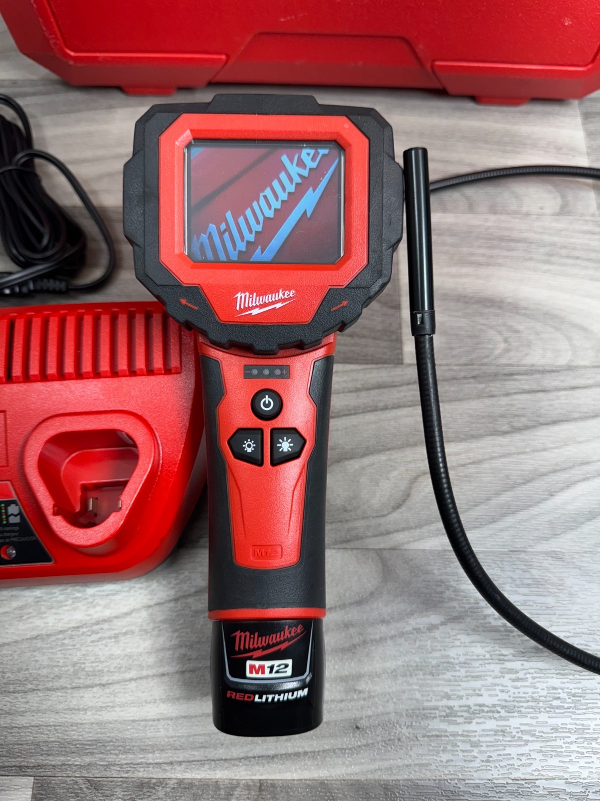 MILWAUKEE 2313-21 M12 M-SPECTOR 360 INSPECTION CAMERA KIT BUNDLE BATTERY & CASE