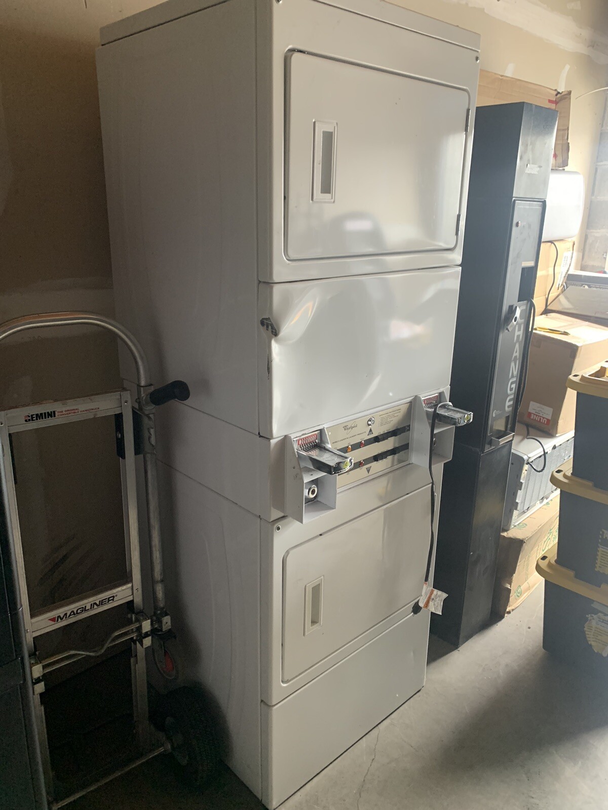 Whirlpool Gas Coin Operated Stack Dryer