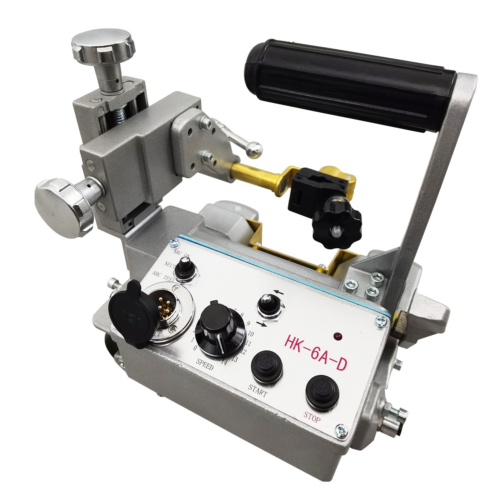 110V HK-6A-D Flat Rail Auto Welding Trolley Welding Carriage 150MM-800MM/Min