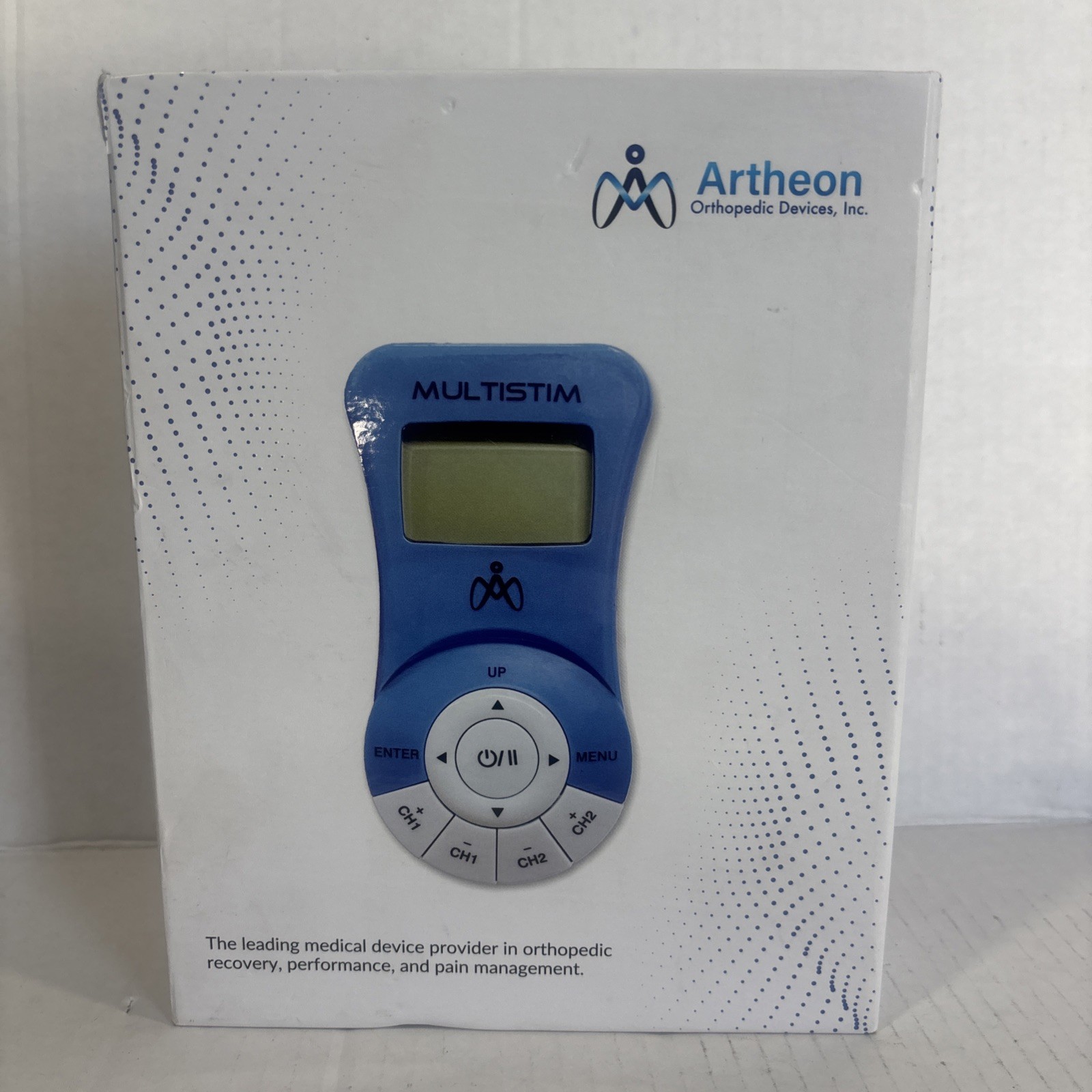 Artheon MultiStim TENS/EMS Unit 2-Channel Handheld w/ Leads Pads Manual