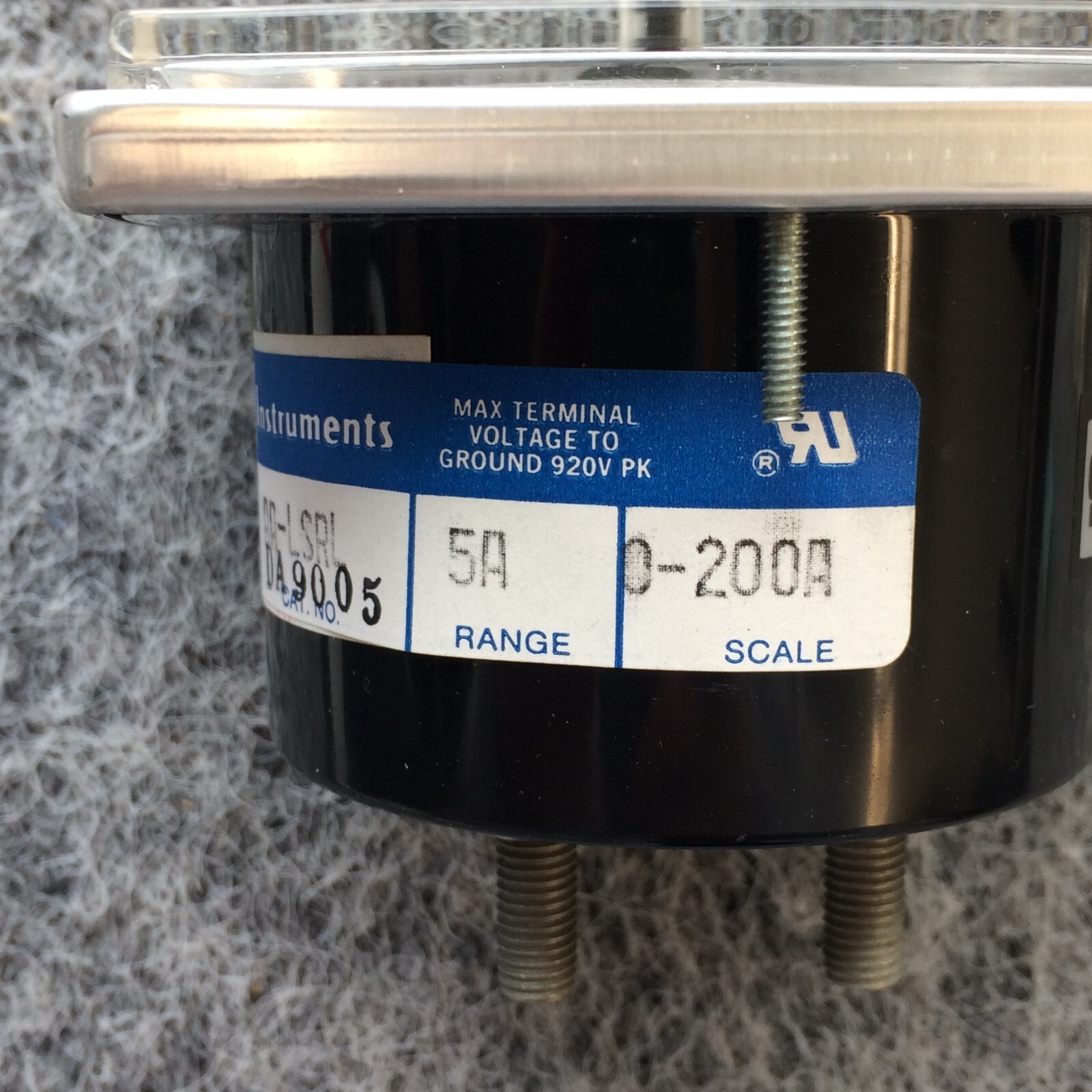 Crompton 016-02AA-LSRL-5A Panel Meter 0-200 AC Amps NOS