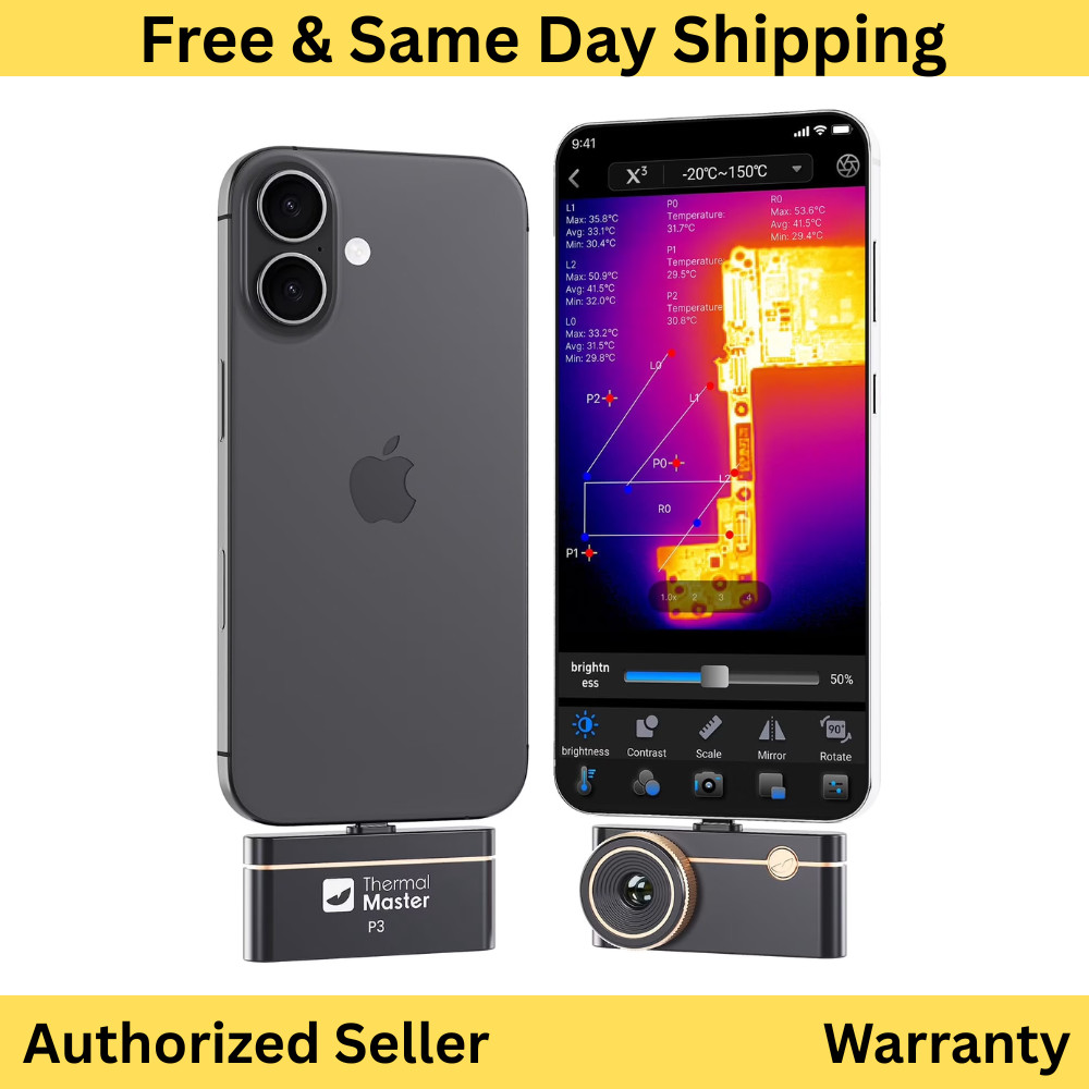 Thermal Master P3 Thermal Camera for iPhone Android | 512×384 IR | PCB HVAC