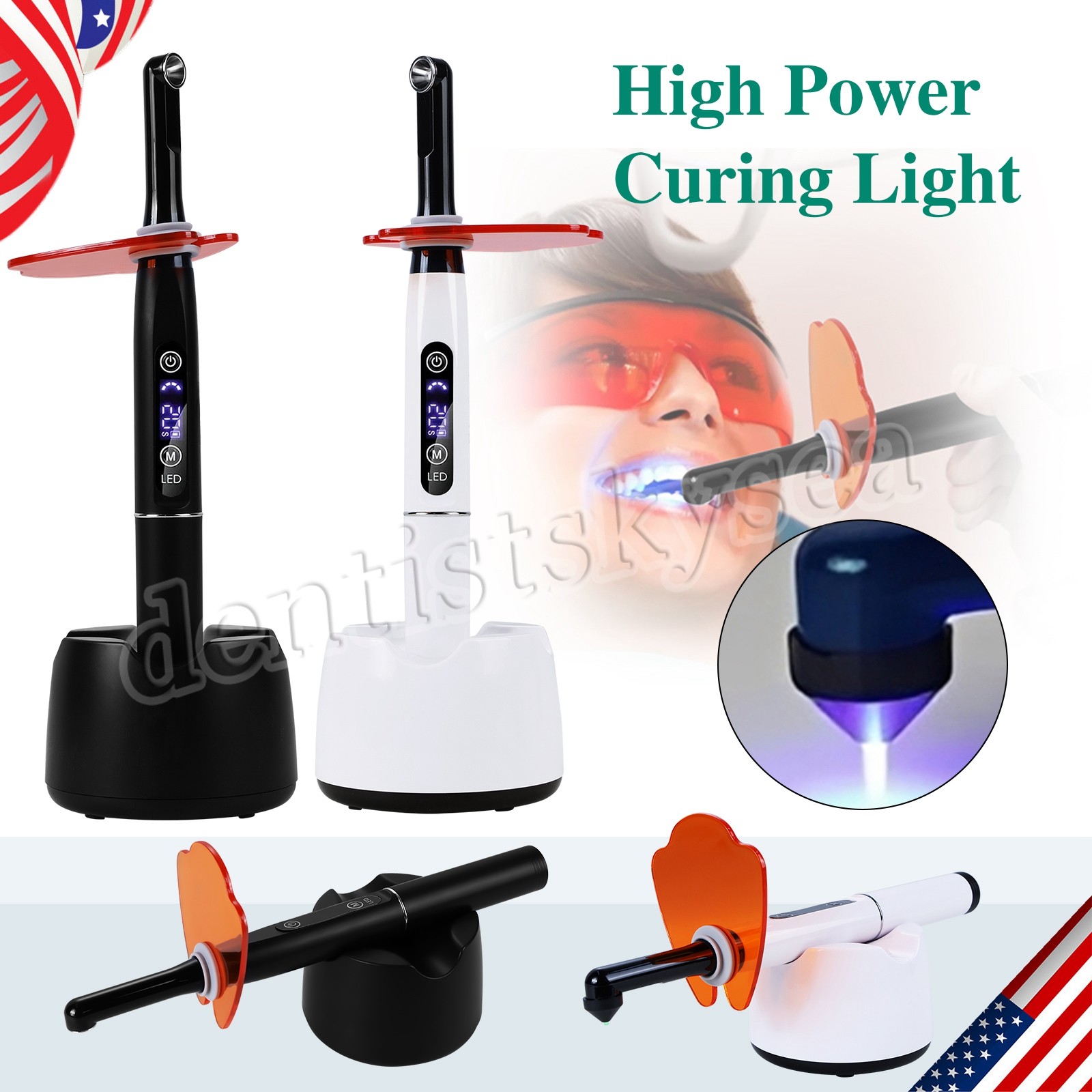 Dental Estilo Woodpecker LED.B Lampara LED Cordless Curing Light Lamp TKS