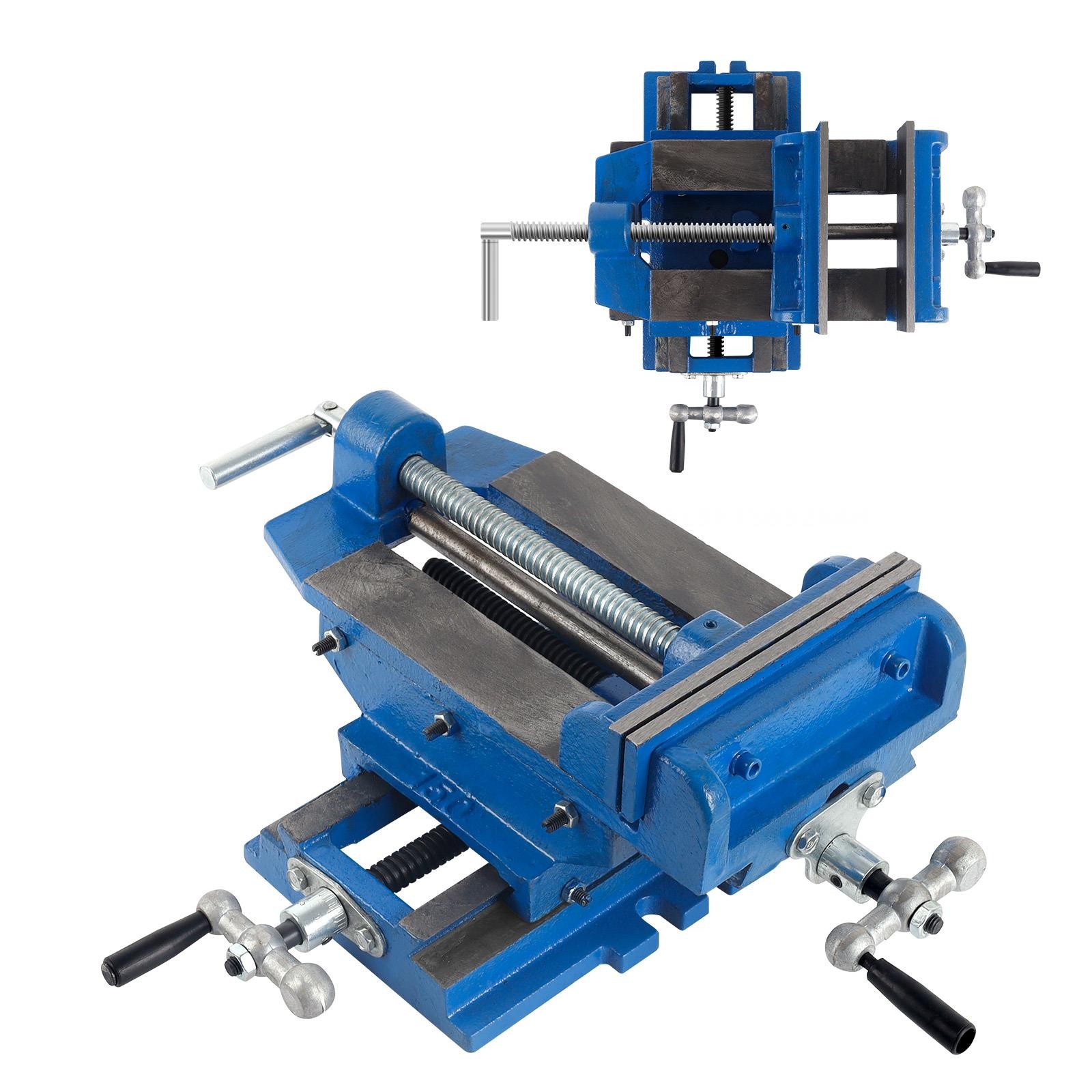 6″ 2-Way X-Y Cross Slide Drill Press Vise Heavy Duty Metal Milling Clamp NEW