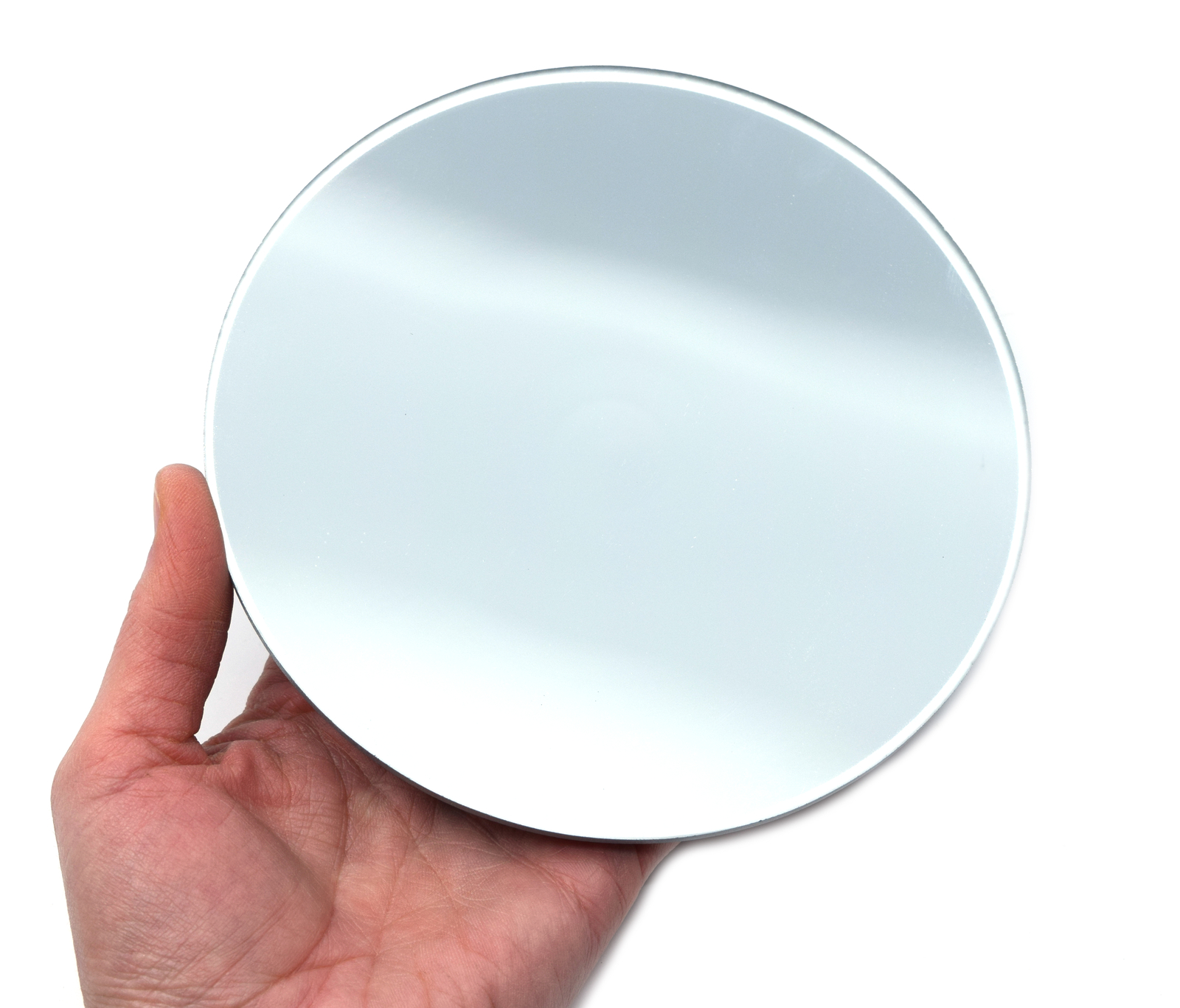 Convex Optical Mirror – Glass, 5.9″ (150mm) dia. 300mm Focal Length – Eisco Labs