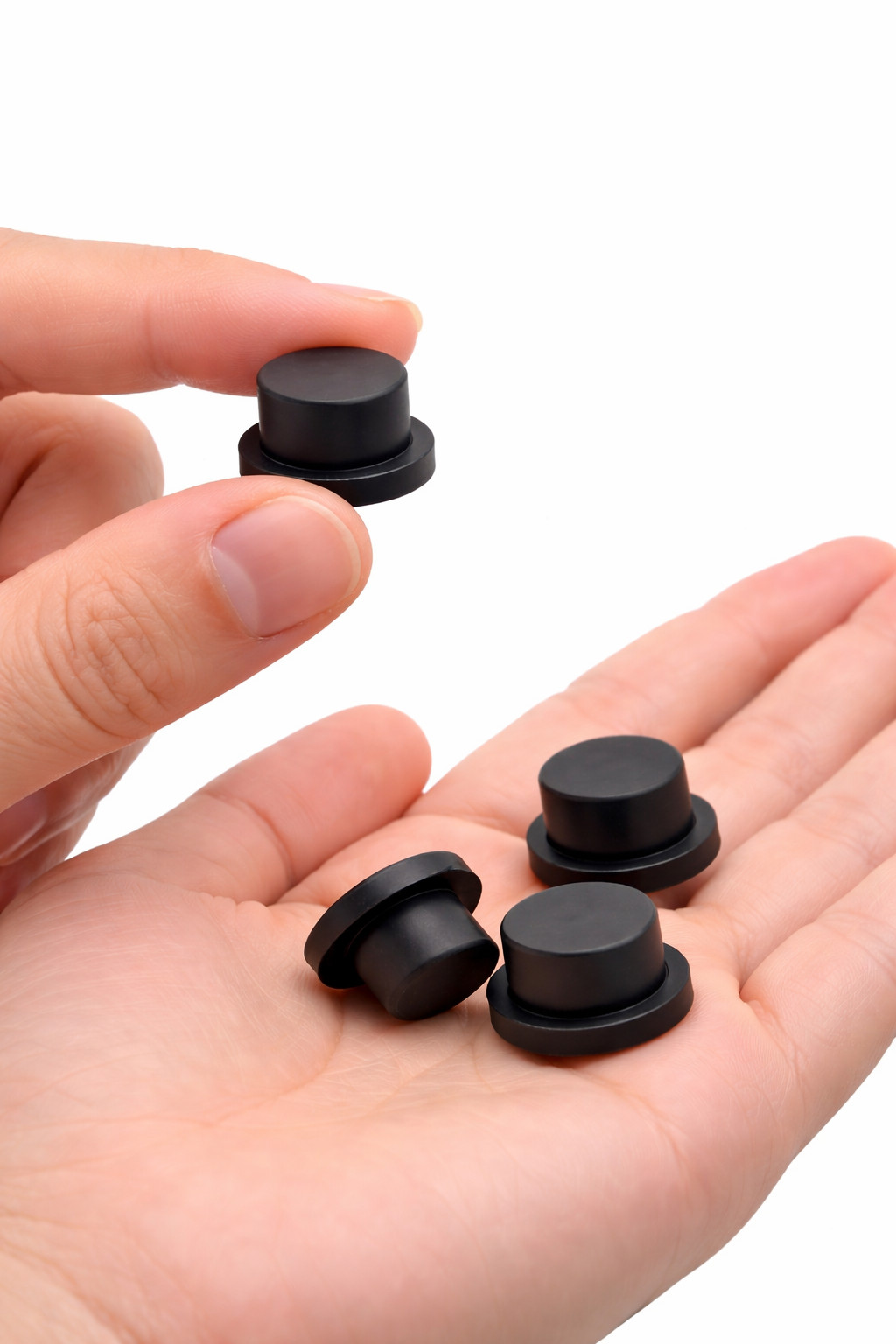 Silicone Rubber Stopper Plug Push In Compression Stem 12 Sizes 15 per Package