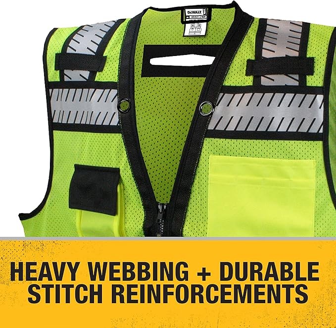 DEWALT DSV521 Class 2 Heavy Duty Surveyor Vest, X-Large