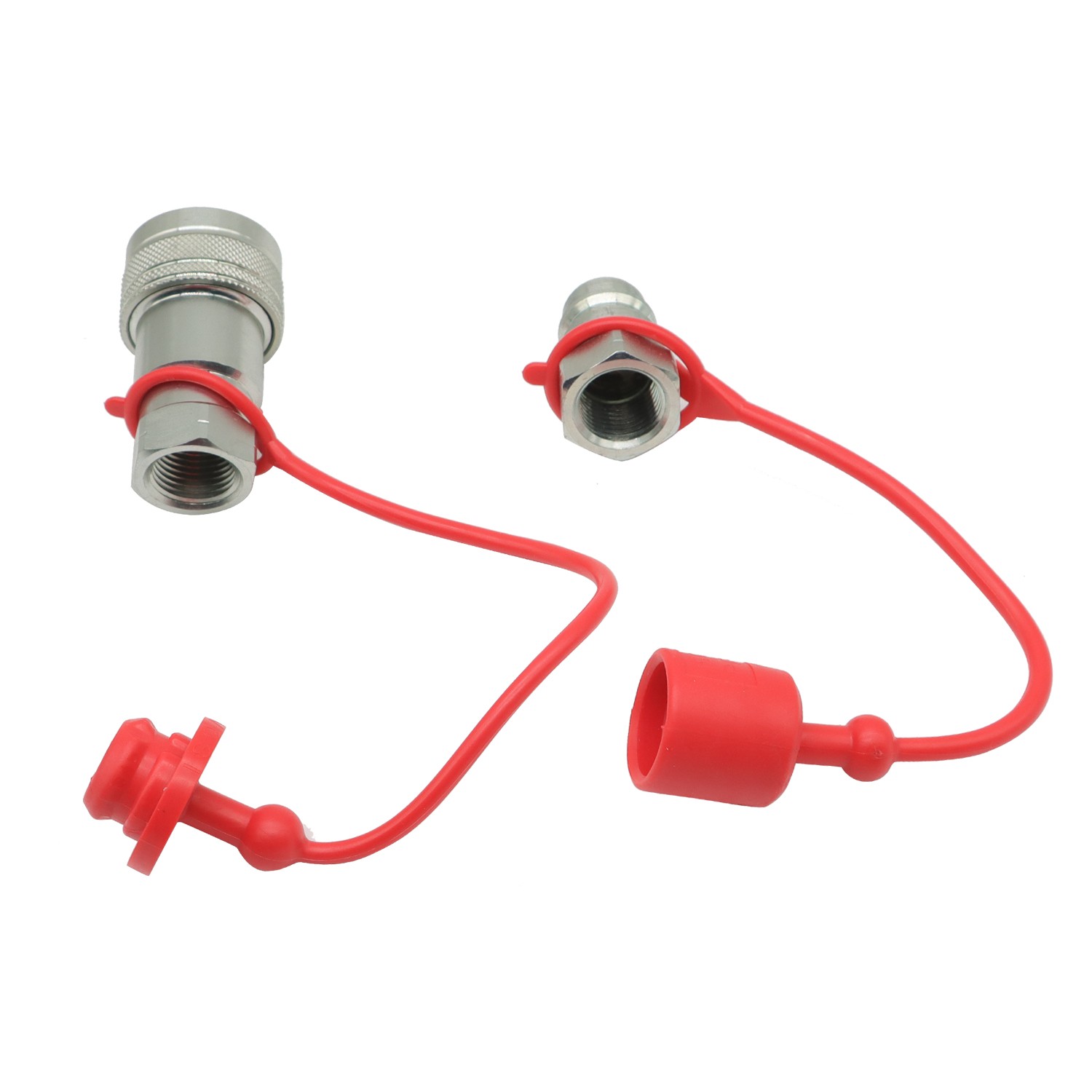 1/2″ Ag Hydraulic Quick Connect Couplers Coupling Poppet For Pioneer Style 2Sets