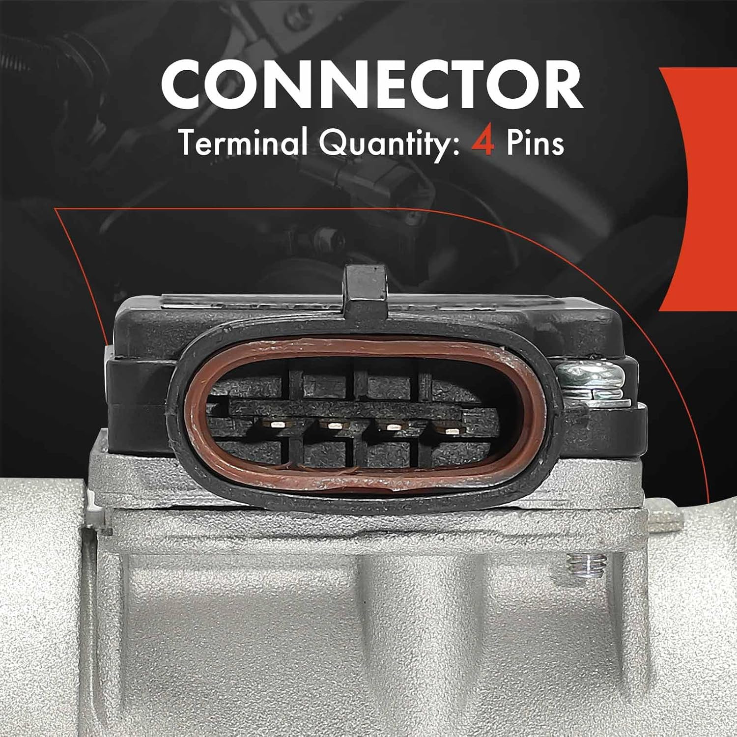 Mass Air Flow Sensor Meter Assembly W/ 4Pins [1.9 2.3 3.0L] Compatible with Ford