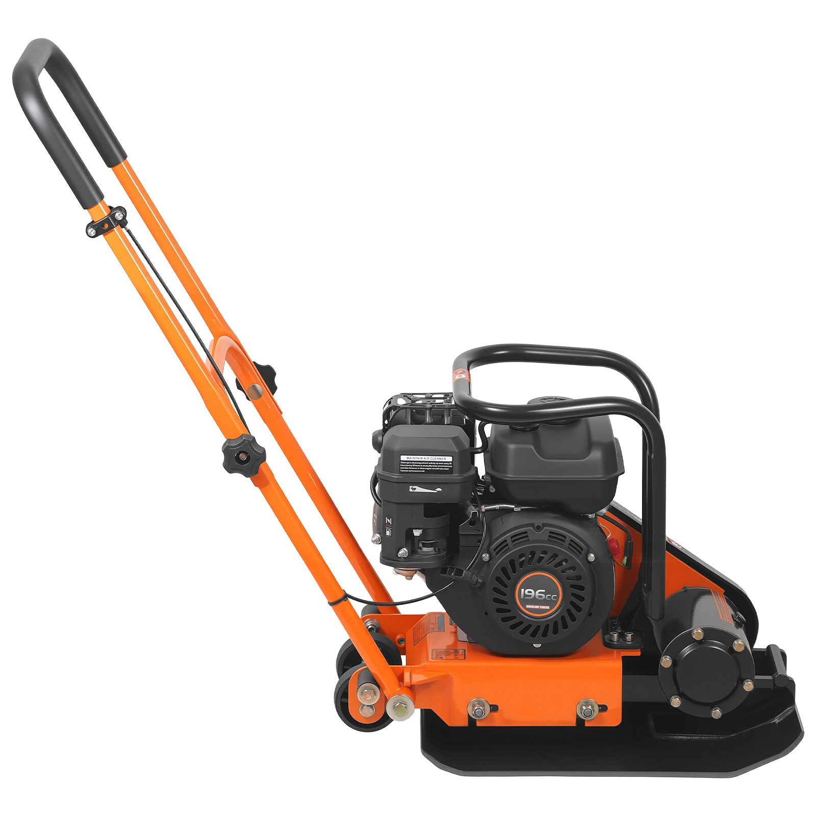 Uimoso 6.5HP Vibrating Plate Compactor for Asphalt, 5600VPM, 2360lbs