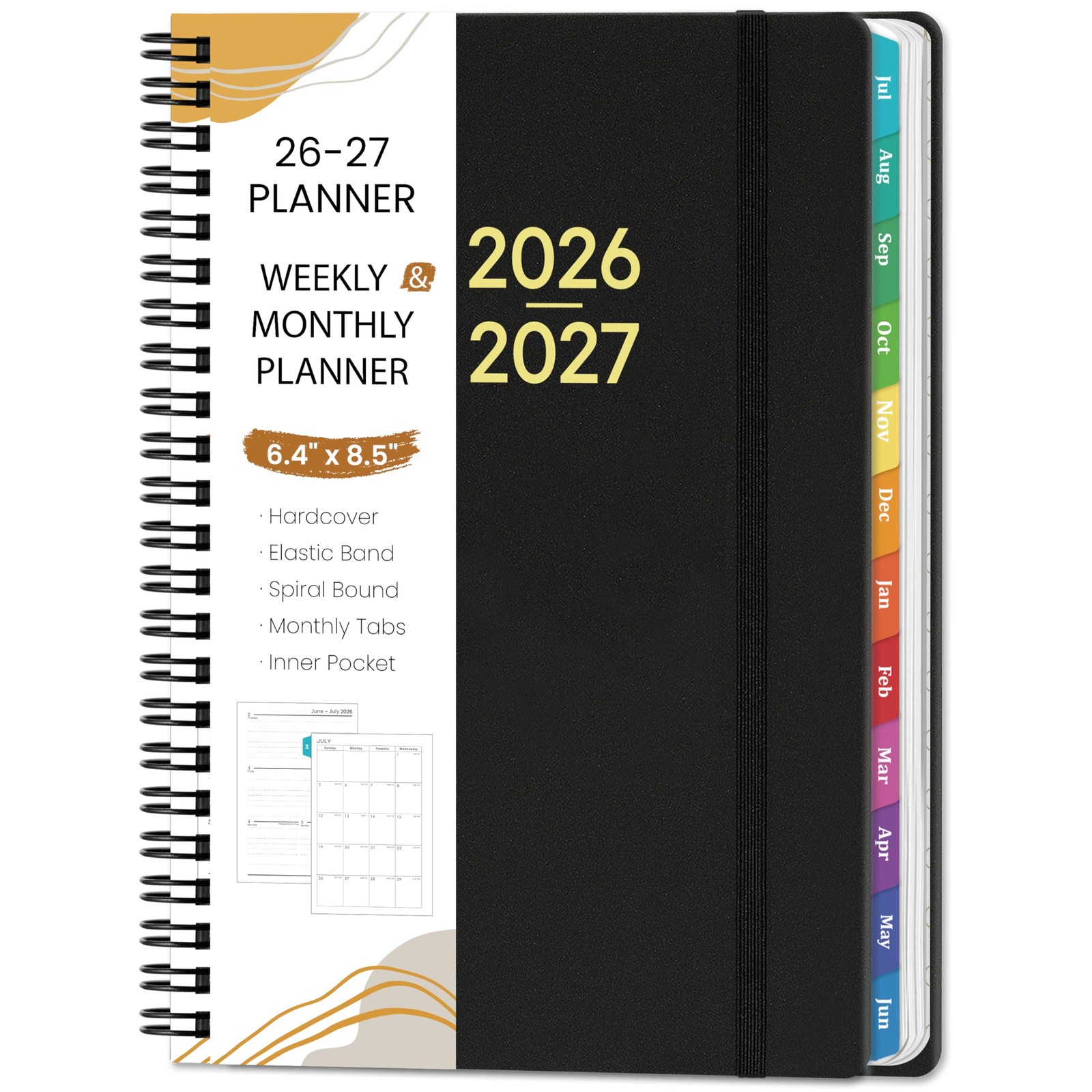 Planner 2026-2027 – Planner 2026-2027 Weekly and Monthly from Jul. 2026 – Jun. 2