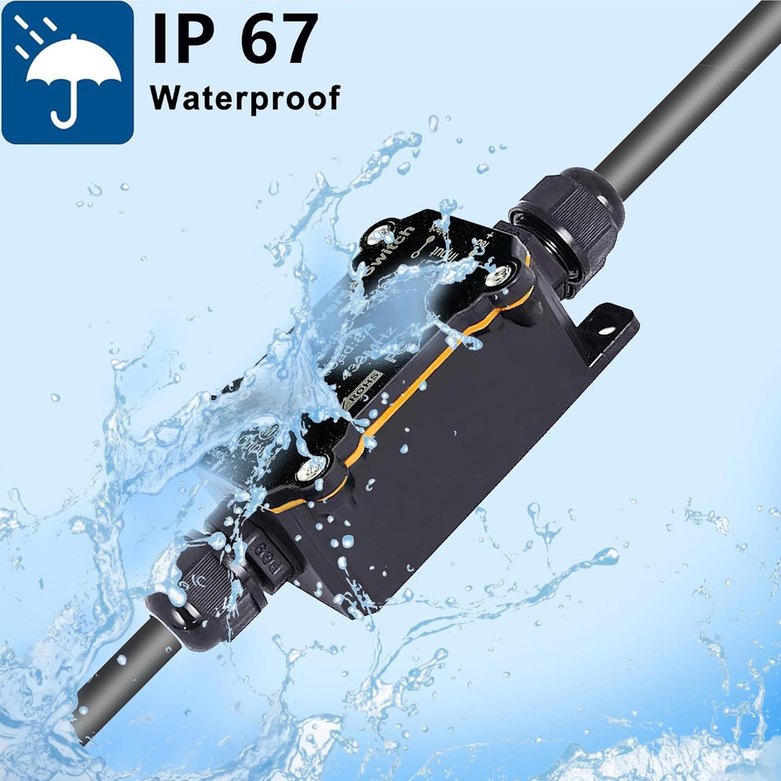 AC110V Remote Control Power Switch,Waterproof Wireless Light 110-250V