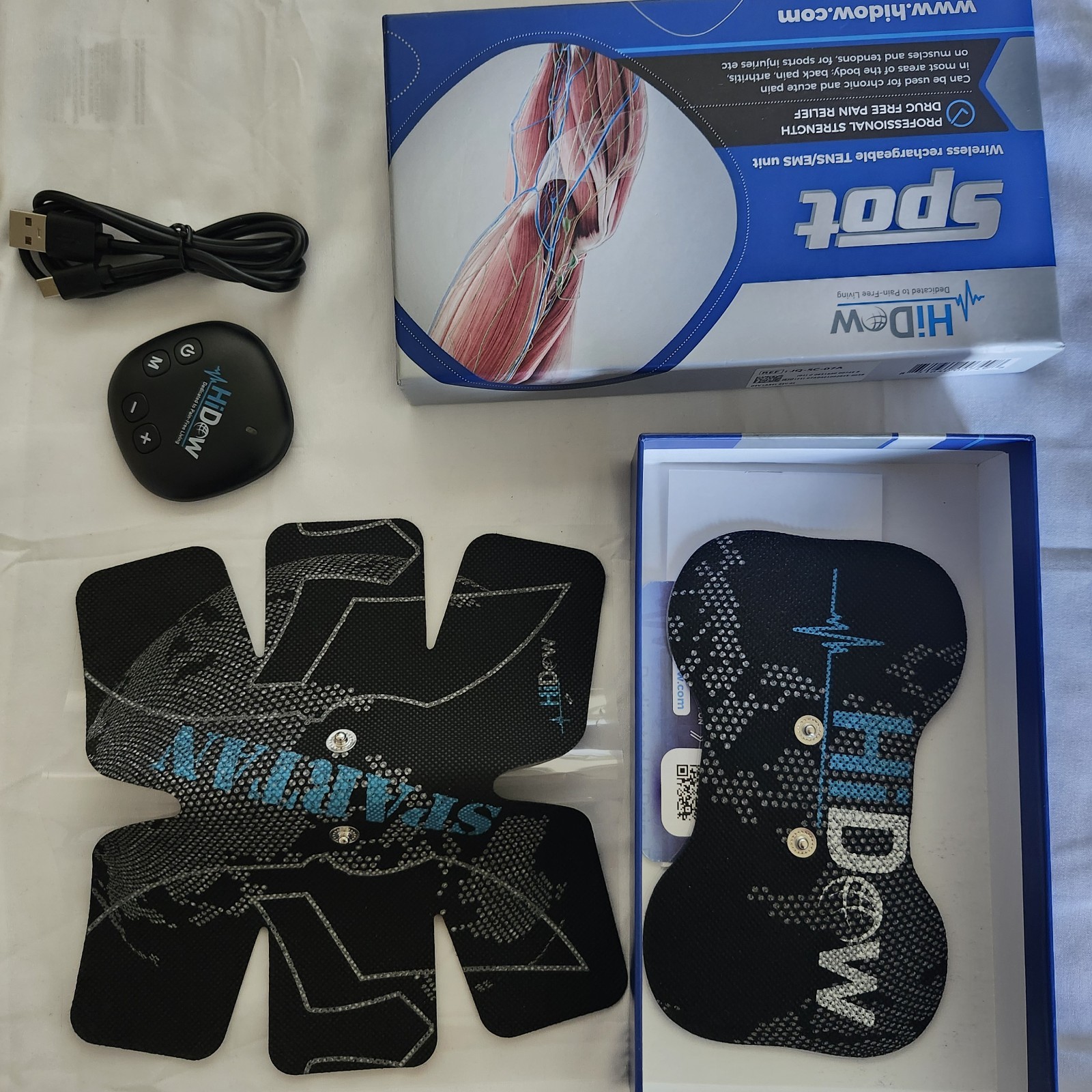 HiDow Spot Wireless TENS/EMS Rechargeable Pain Relief Device NEW Sealed