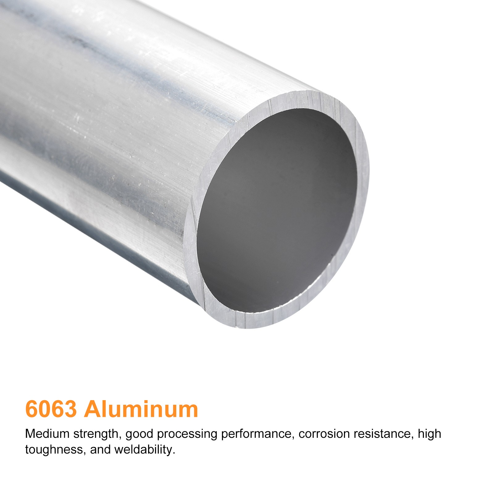 40mm OD 34mm Inner Dia 300mm Length 6063 Aluminum Tube for Industry DIY