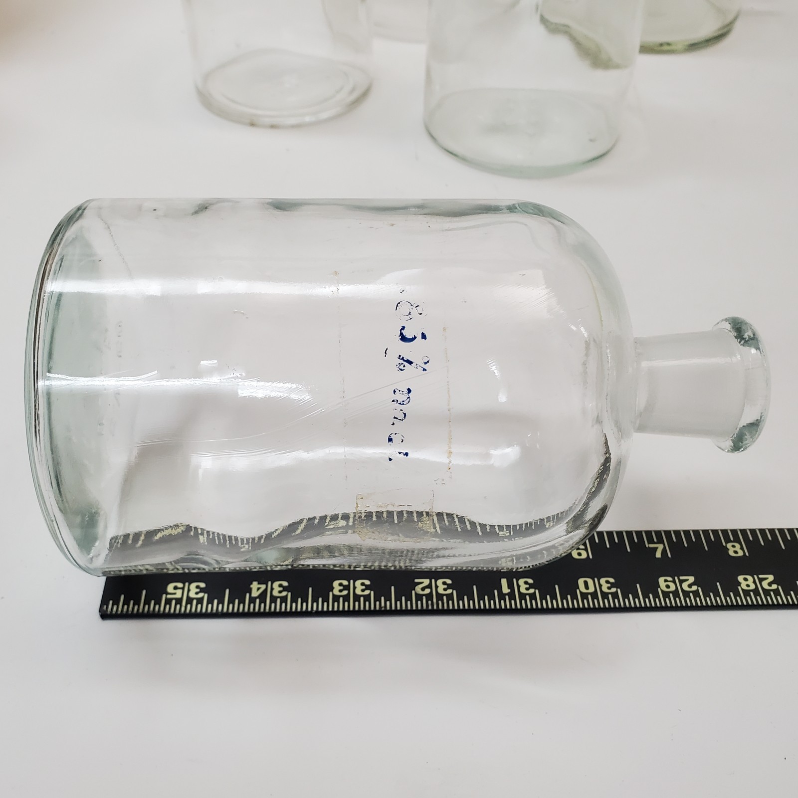 Vintage Apothecary Glassware Lot (6) – Pyrex, Kimax, TCW Co, Erlenmeyer Flask