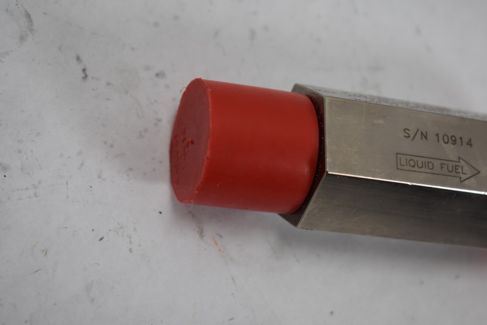 Jasc Check Valve 101161-100 Rev K Operating Pressure 1225 PSIG S/N 10914