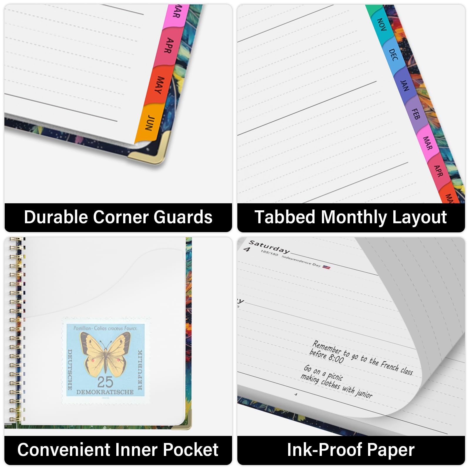 Academic Planner 2026–2027, A4 Hardcover Weekly Monthly Planner, Large 8.5″ x…