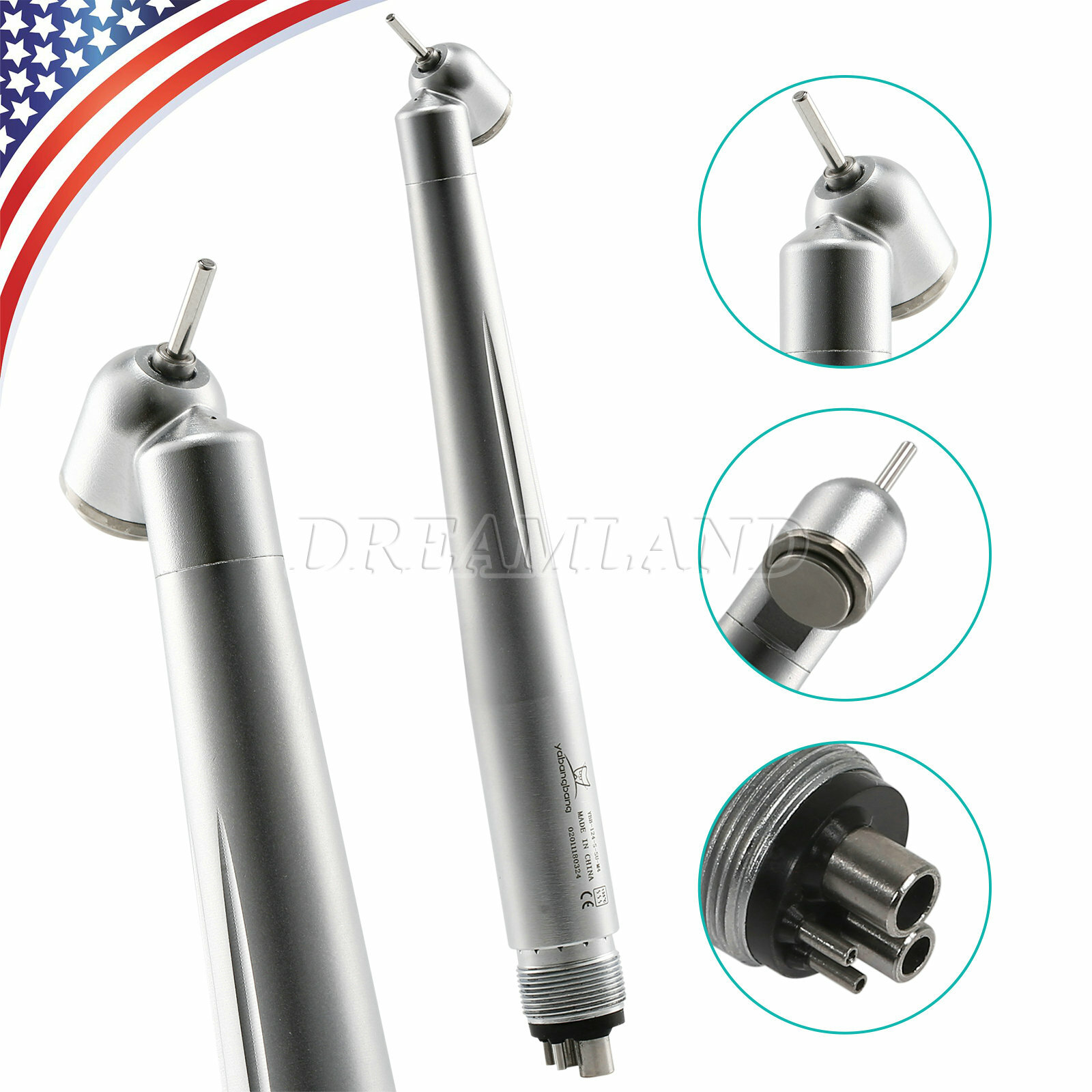 1-5* Turbina Dental 45 Grados Pieza de Mano Quirúrgica de Alta Velocidad WCA4