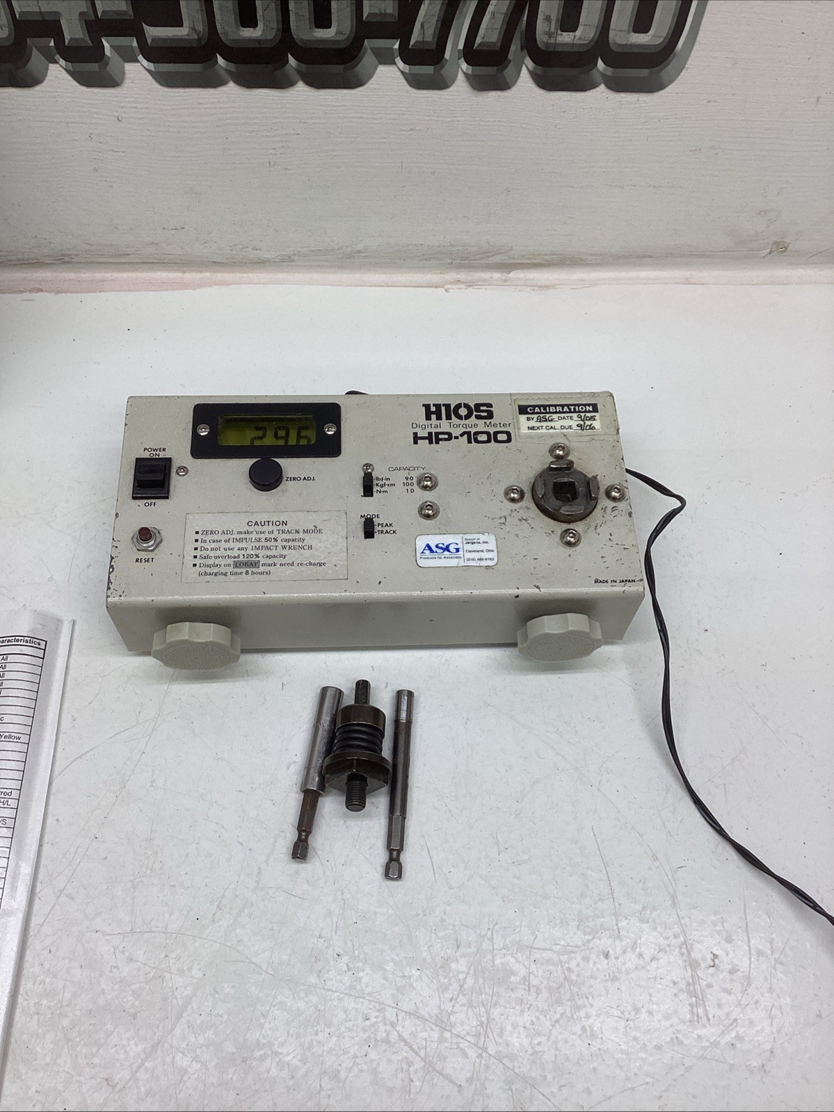 HIOS Inc Digital Torque Meter HP-100
