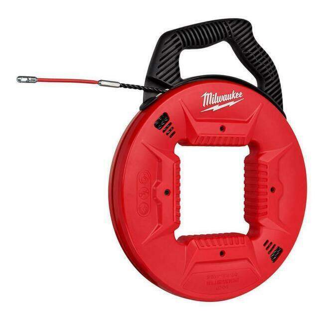 Milwaukee 48-22-4195 100′ Polyester Fish Tape W/ Flexible Metal Leader w/ tag