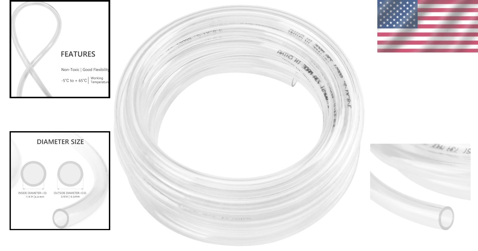 Durable 10ft x 1/4″ ID Clear Vinyl Hose – Ideal for Aquariums & Gardens