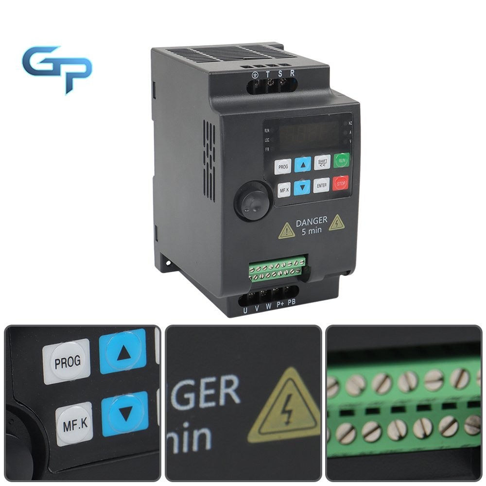 VFD Single To 3 Phase Variable Frequency Drive 2.2kW 3HP 220V Inverter