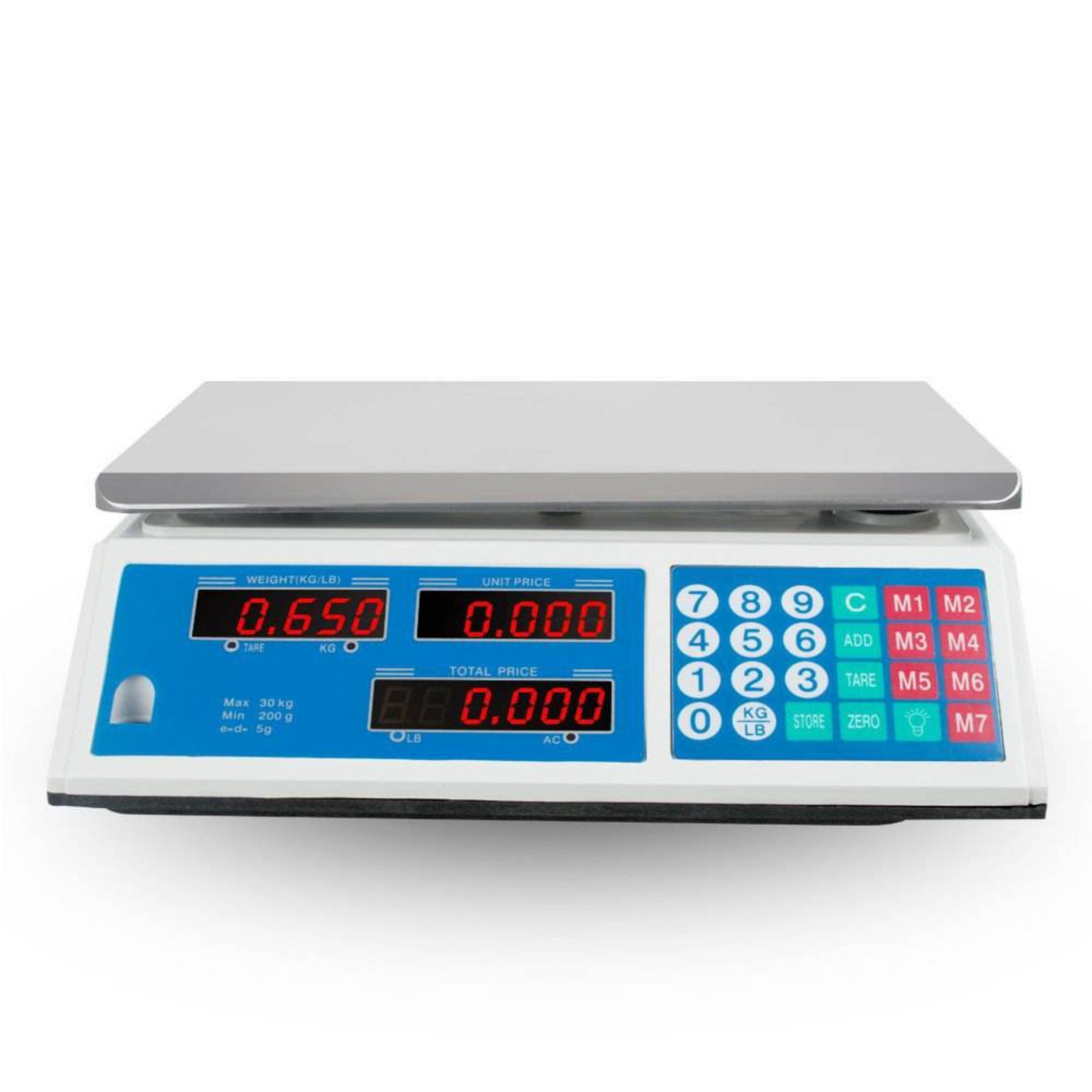 Digital LED Commercial Price Scale 66 lbs / 30 kg Food Fruit Electronic Counting