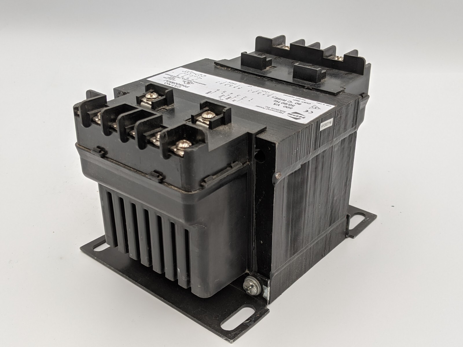 Hammond PH500MGJ Control Transformer 50/60 Hz 208/277/380 VAC 500 VA Used