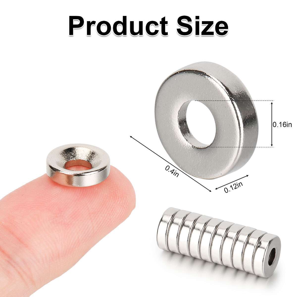 10-100Pcs Strong Countersunk Ring Magnets 10*3mm 4mm Hole Rare Earth Neodymium